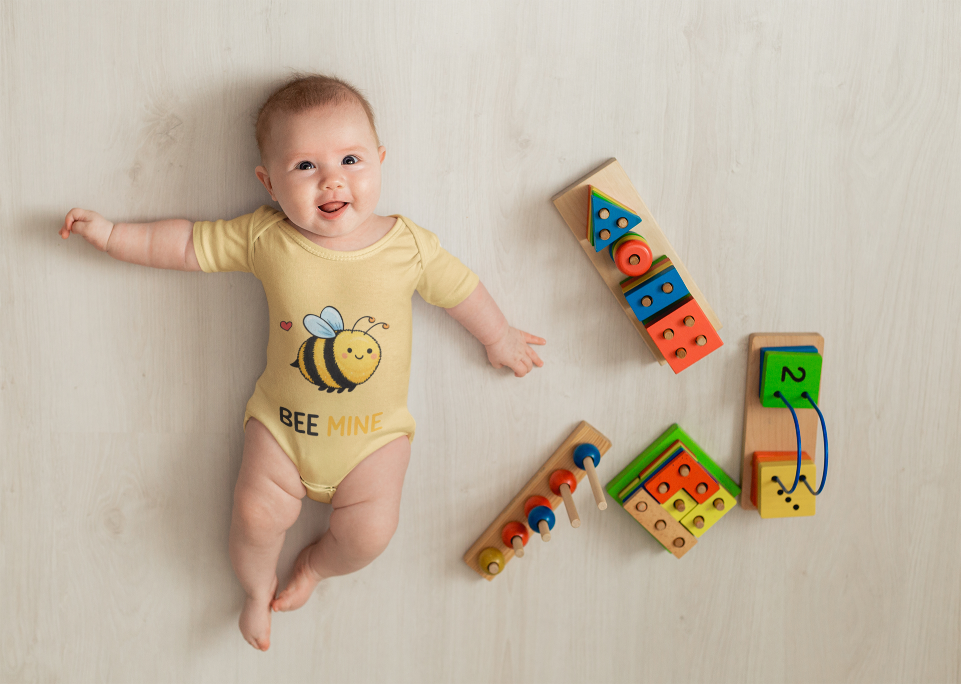 Bee Mine – Sweet as Can Bee 🐝💛- Cute Bee Valentine Infant Onesie product thumbnail image Bee Mine – Sweet as Can Bee 🐝💛- Cute Bee Valentine Infant Onesie product thumbnail image