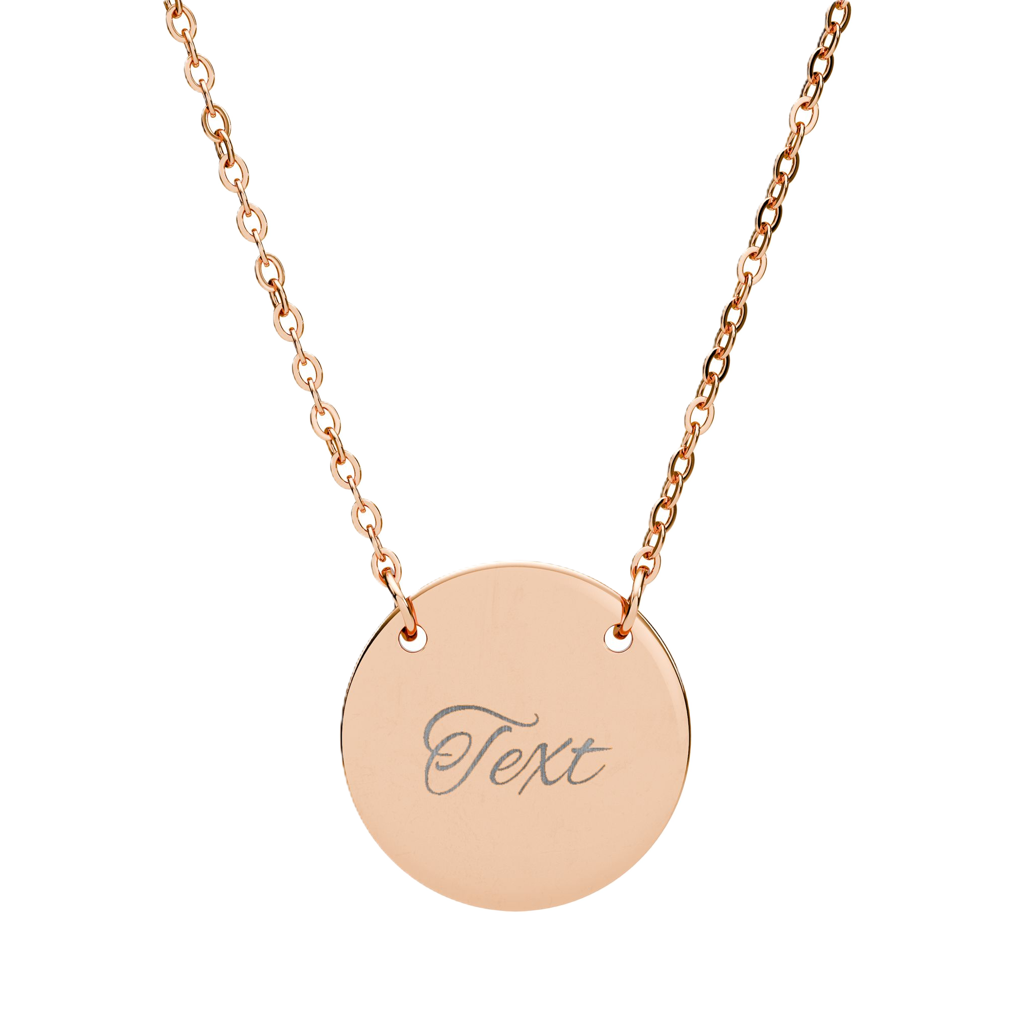 Engravable Circle Necklace -Personalized Round Pendant Necklace product thumbnail image Engravable Circle Necklace -Personalized Round Pendant Necklace product thumbnail image