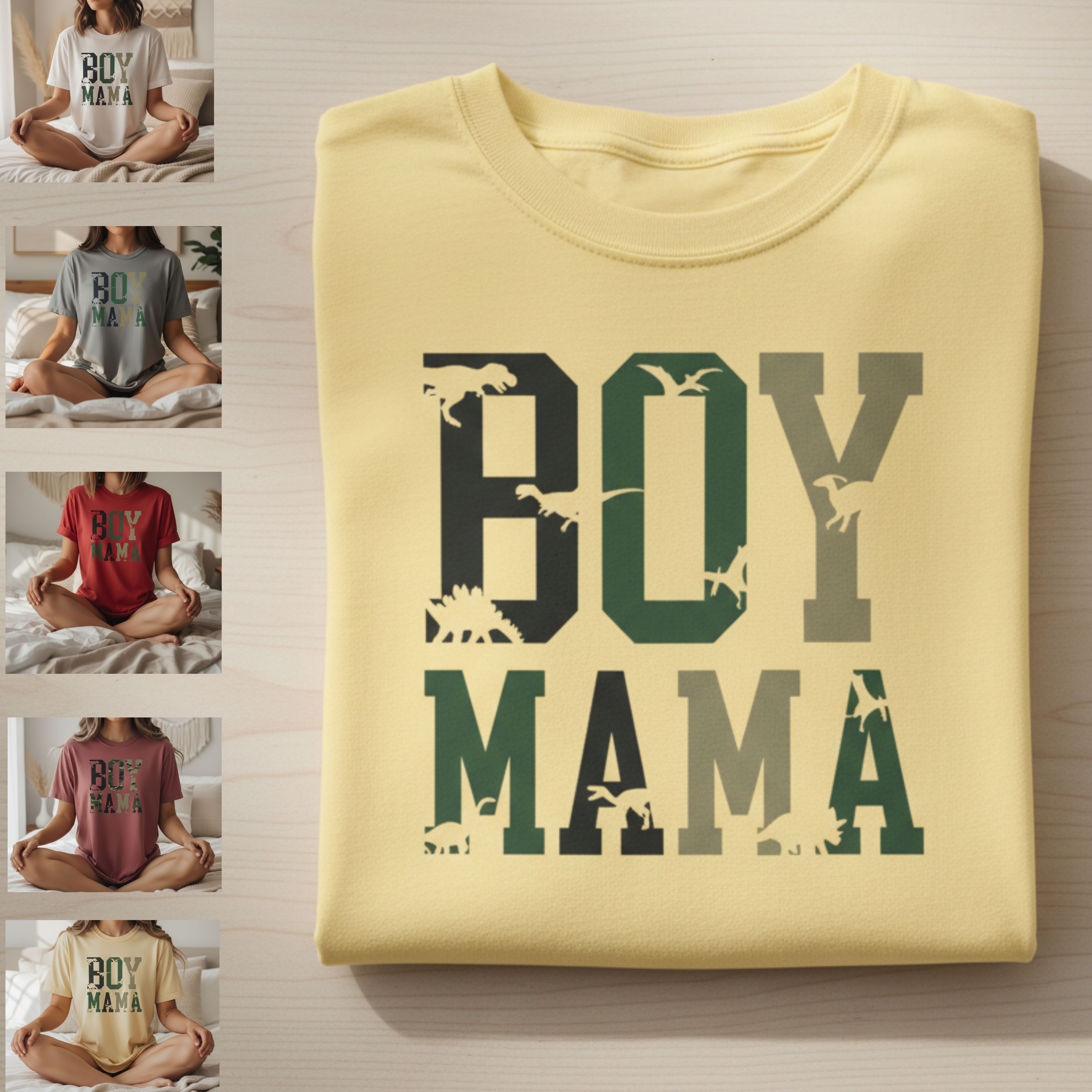 Boy Mama Camo Graphic T-Shirt