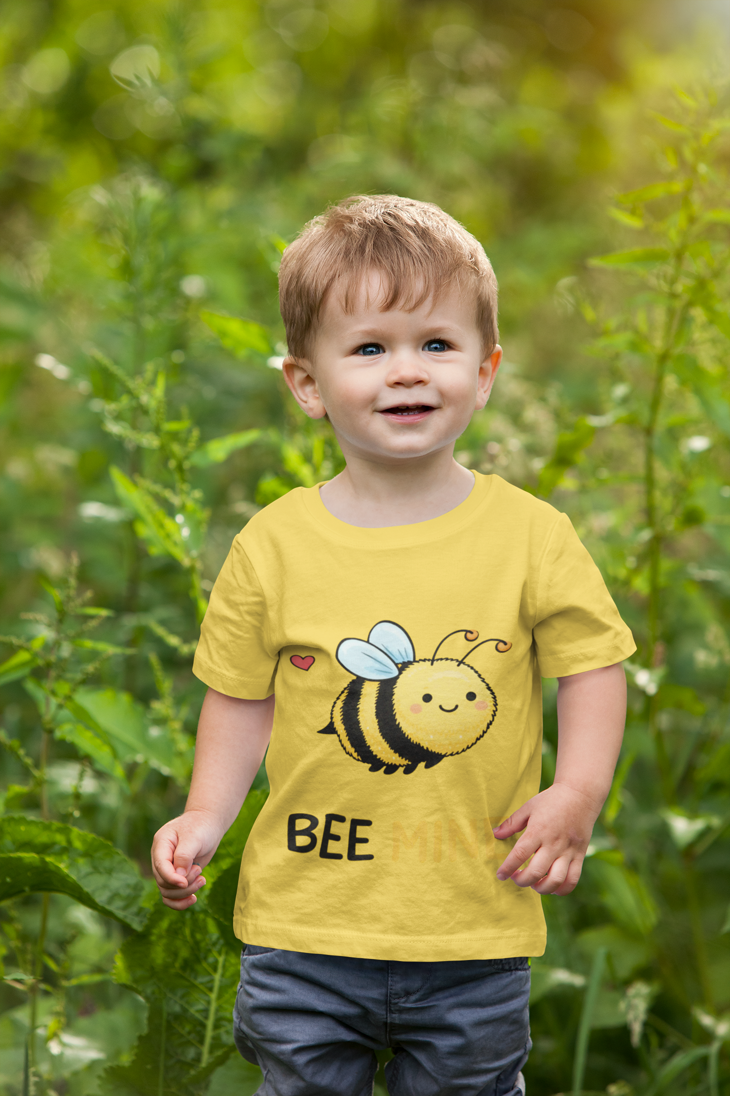 Toddler T-Shirt — Bee Mine Cute Bee Valentine Tee product thumbnail image