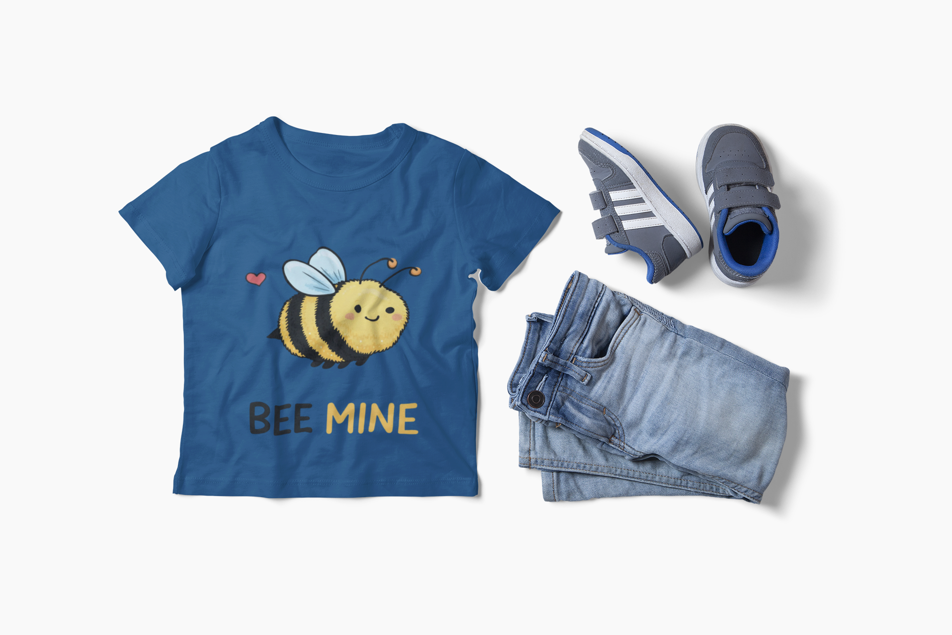 Toddler T-Shirt — Bee Mine Cute Bee Valentine Tee product thumbnail image