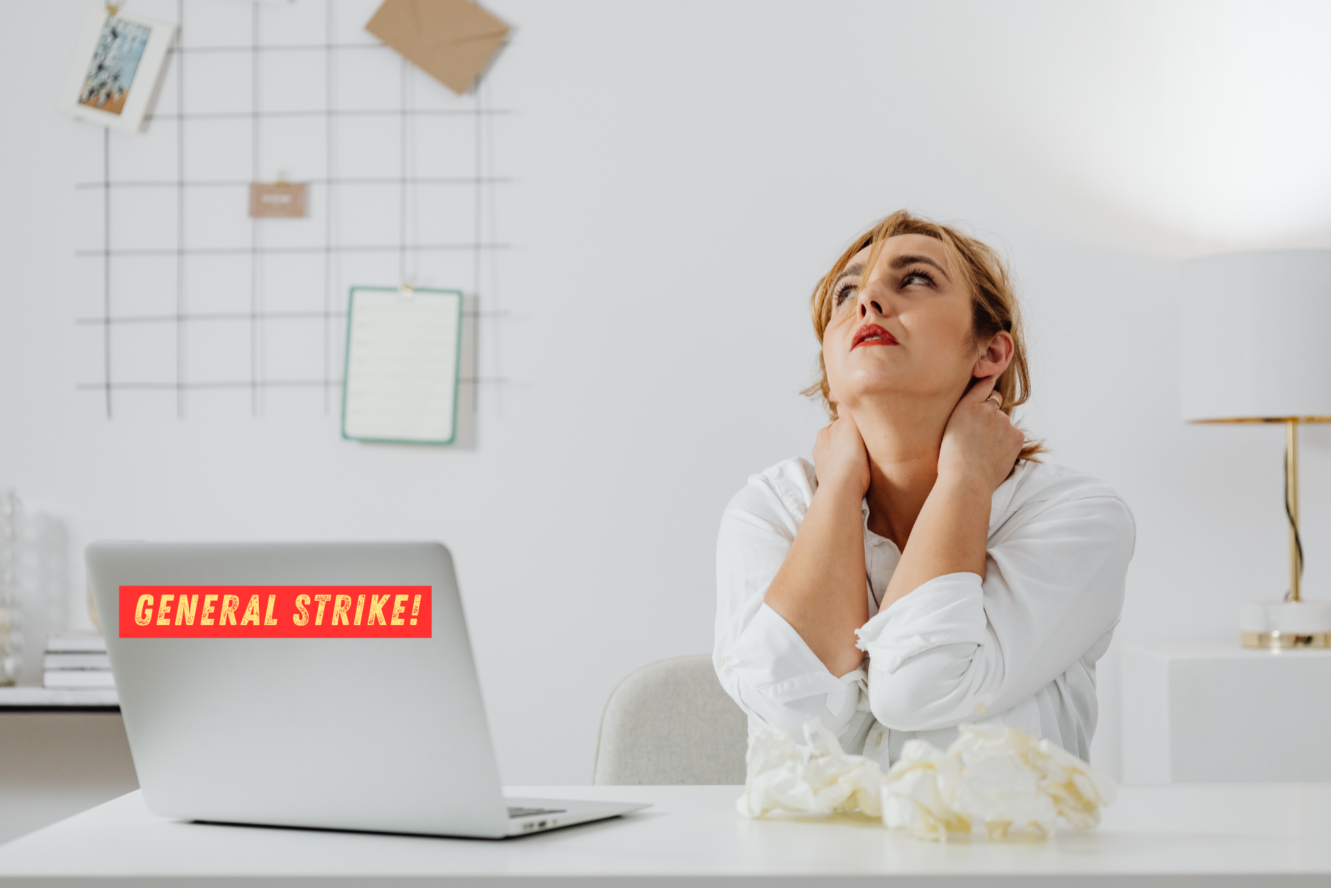 GENERAL STRIKE! Make Change sticker product thumbnail image