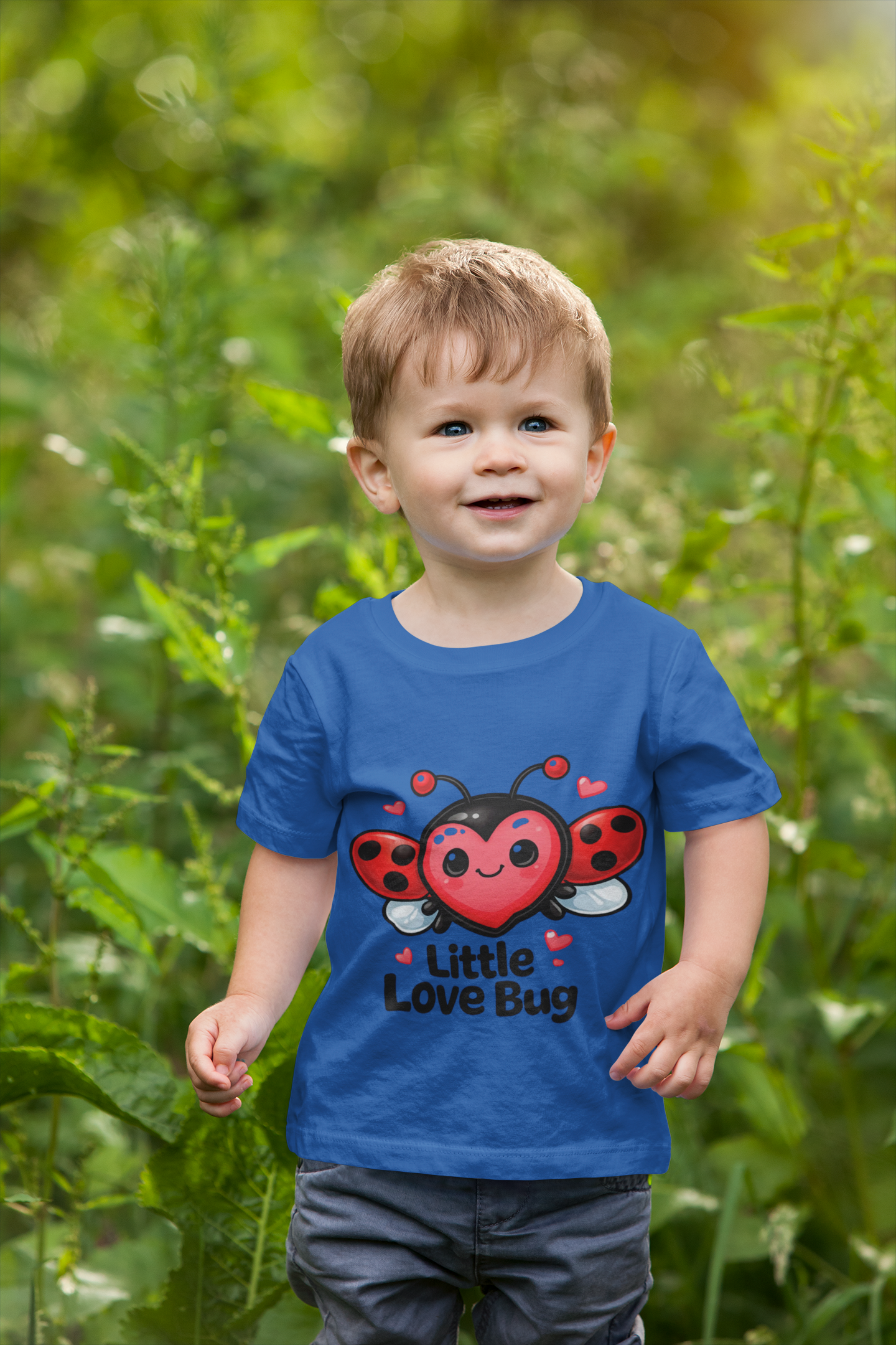 Little Love Bug Toddler T-Shirt Cute Heart Ladybug Valentine Tee product thumbnail image