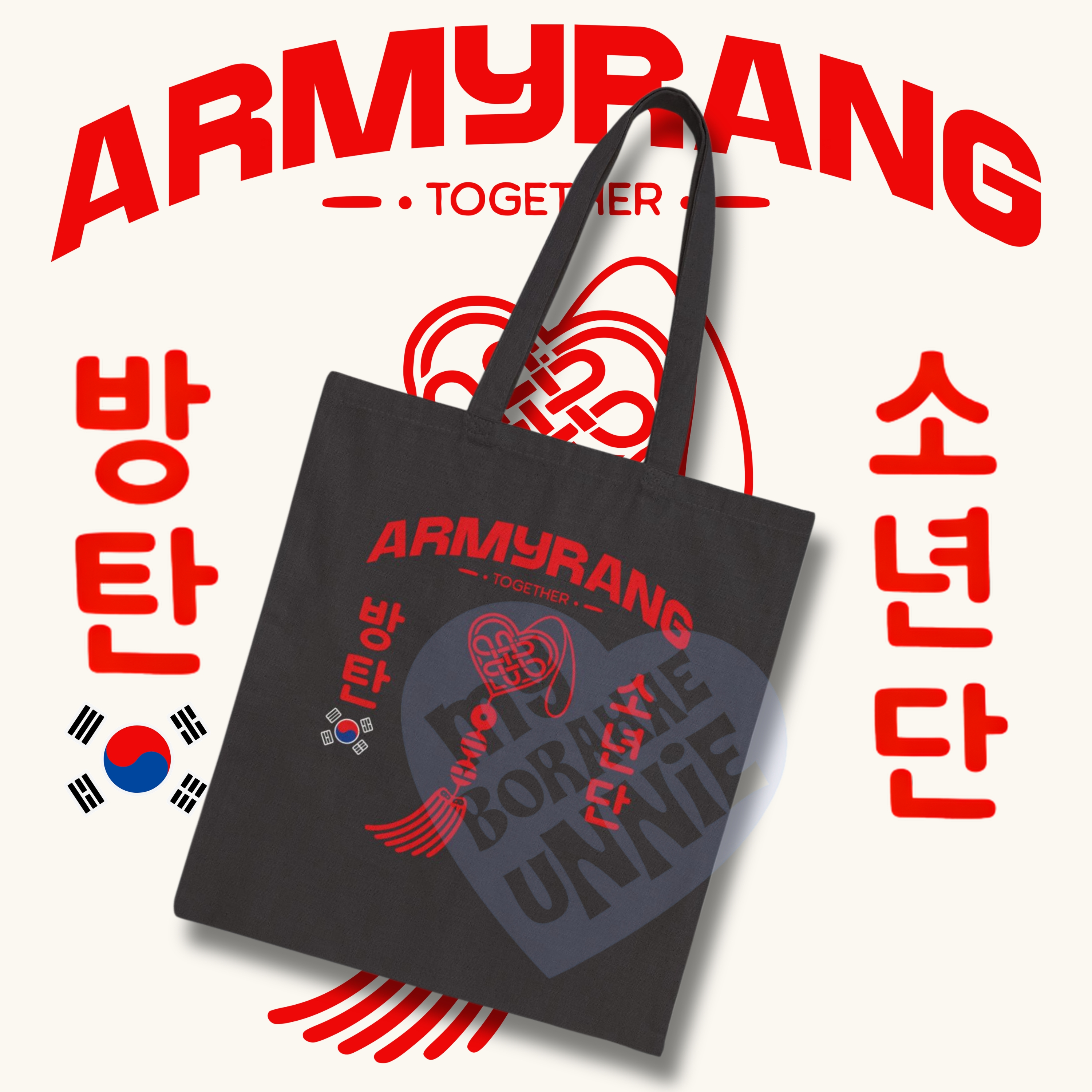 ARMYRANG Cotton Canvas Tote Bag, Printed on FRONT product thumbnail image