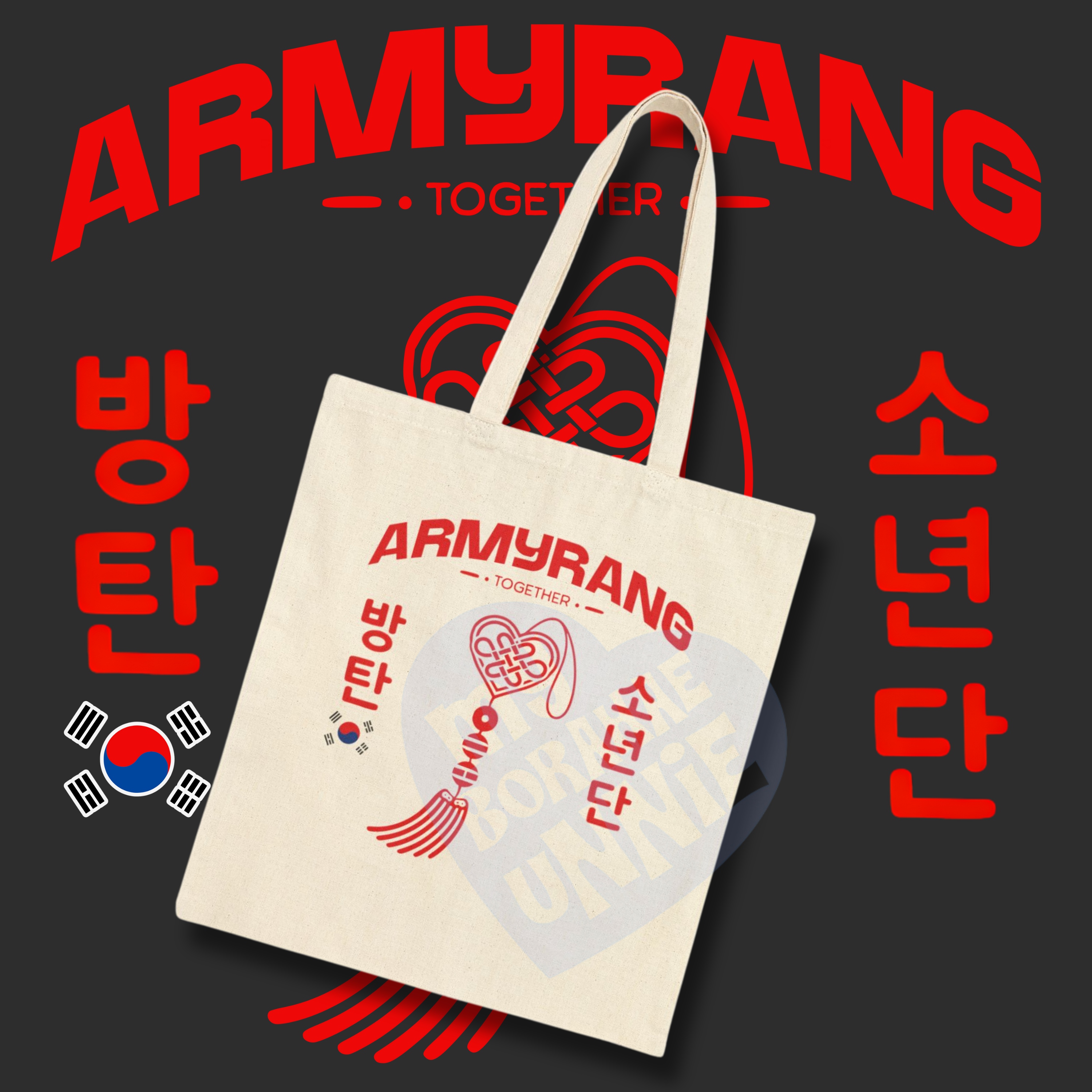 ARMYRANG Cotton Canvas Tote Bag, Printed on FRONT product thumbnail image