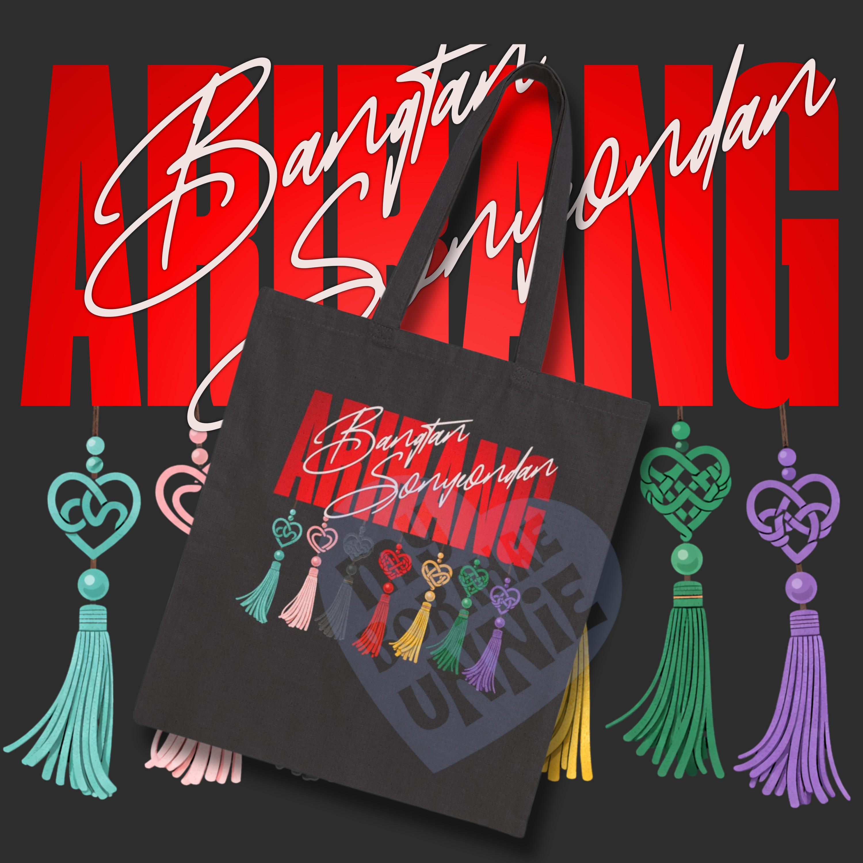 ARIRANG Cotton Canvas Tote Bag, Printed on FRONT