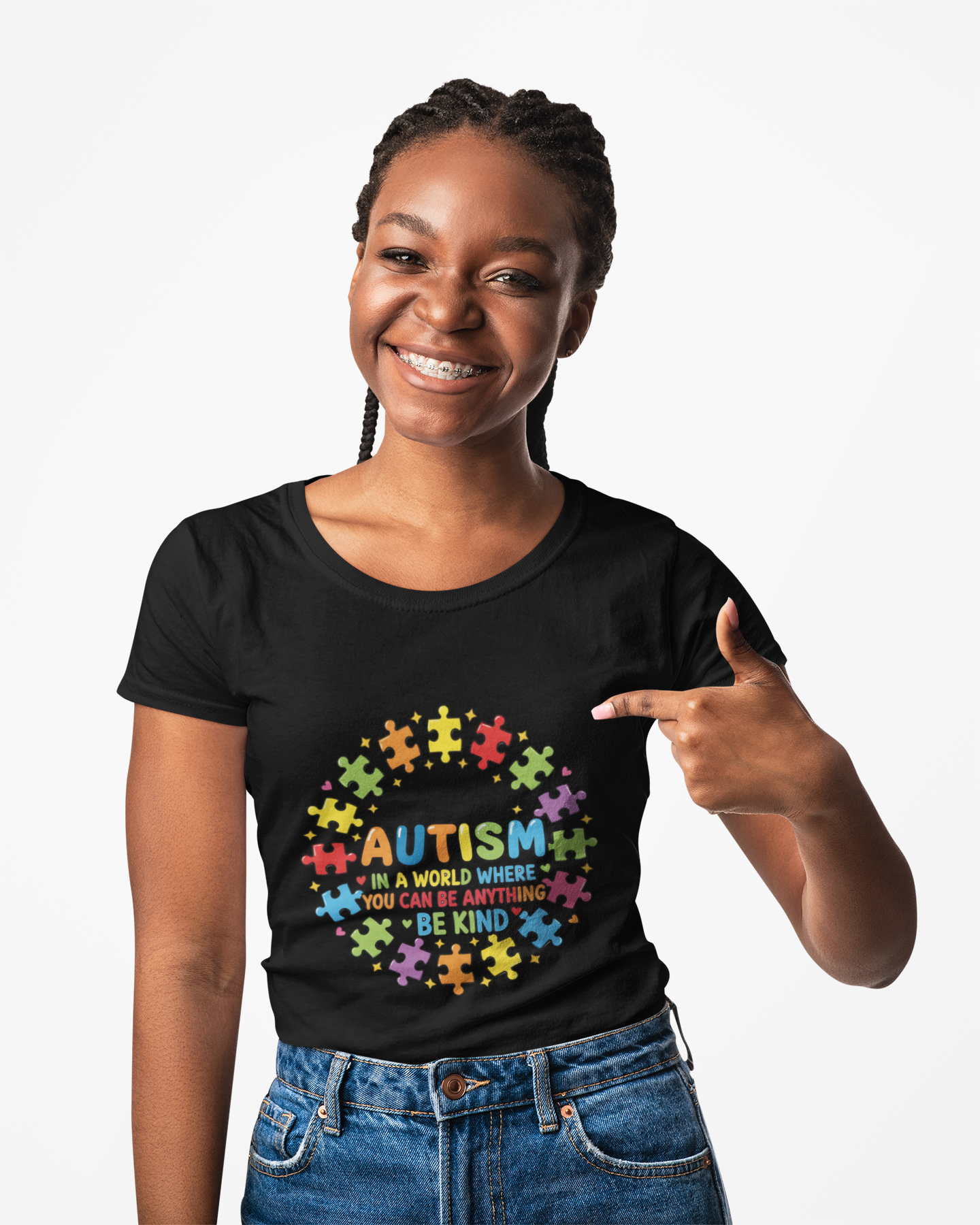 Autism Awareness T-Shirt |  Be Kind Puzzle Graphic Tee |  product thumbnail image
