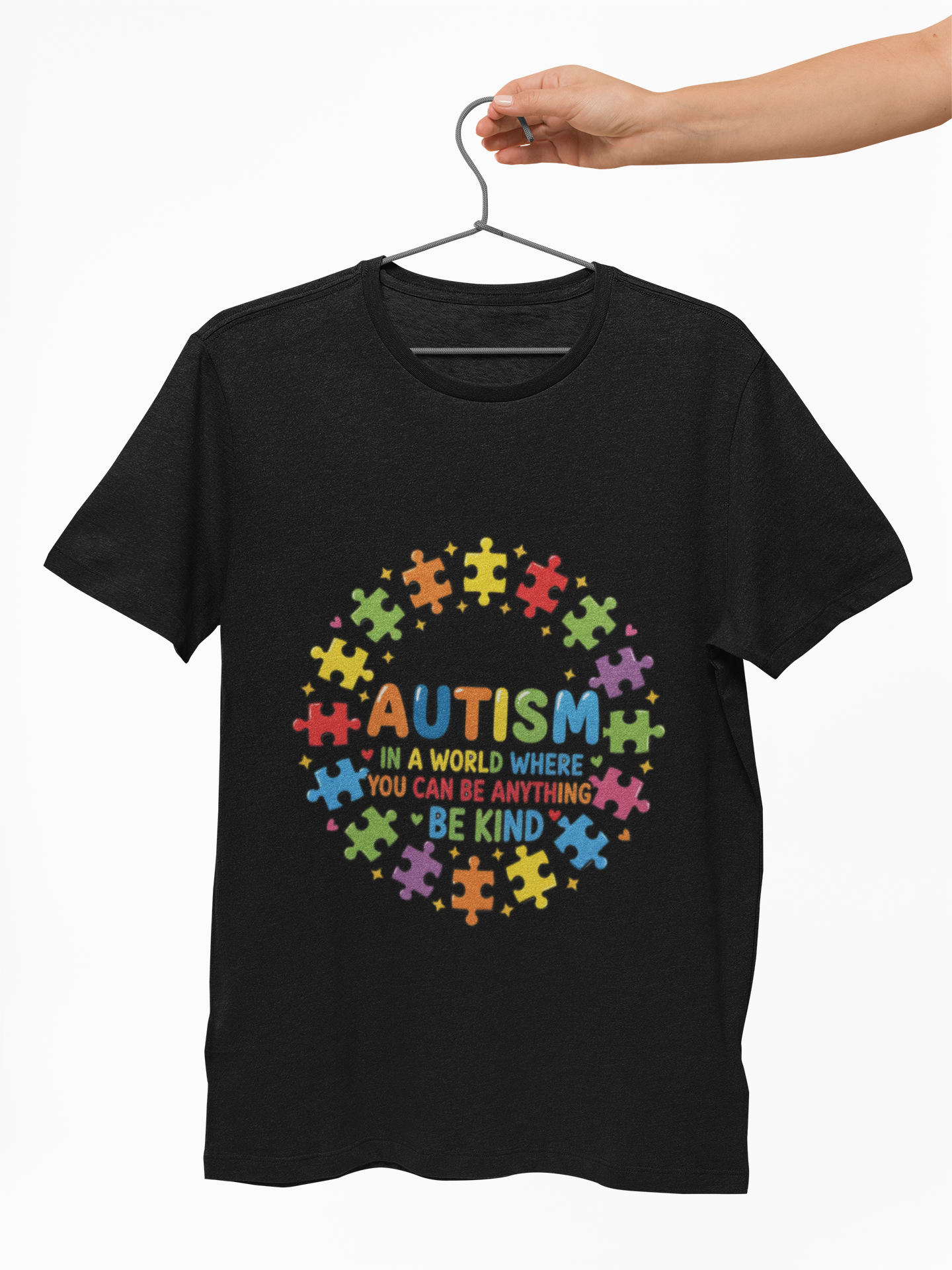 Autism Awareness T-Shirt |  Be Kind Puzzle Graphic Tee |  product thumbnail image