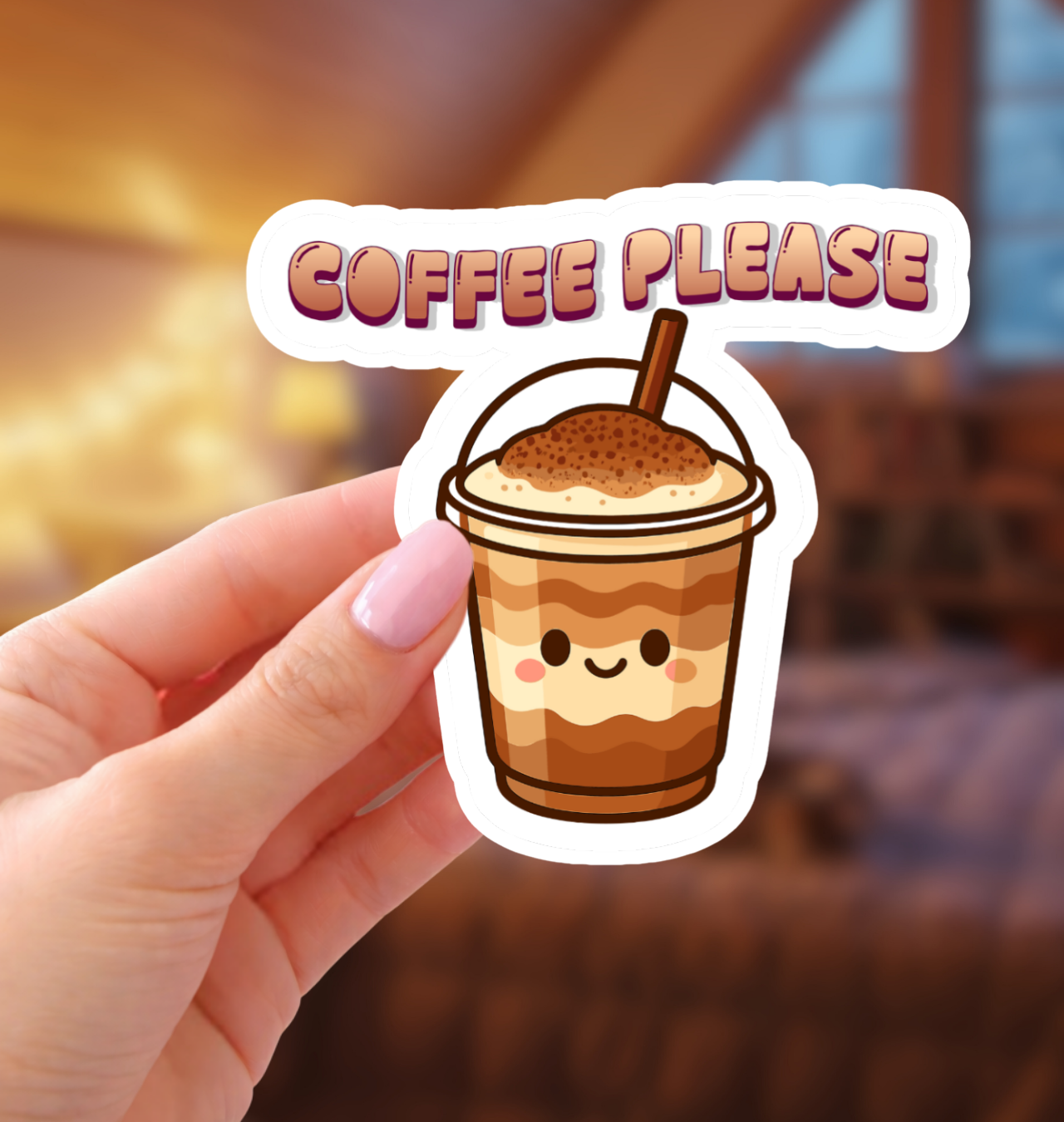 Coffee Please Sticker product thumbnail image Coffee Please Sticker product thumbnail image