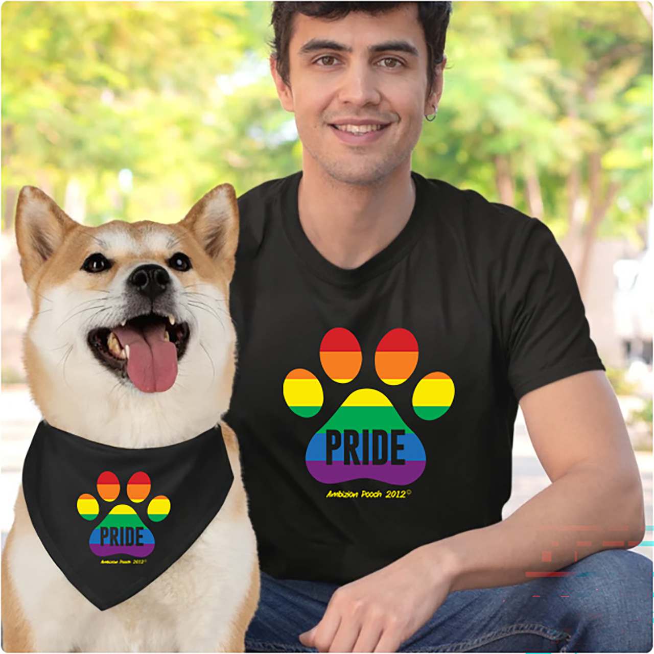 Doggy Parent "PRIDE" T-Shirt — Matching "PRIDE" Doggy Tee product thumbnail image