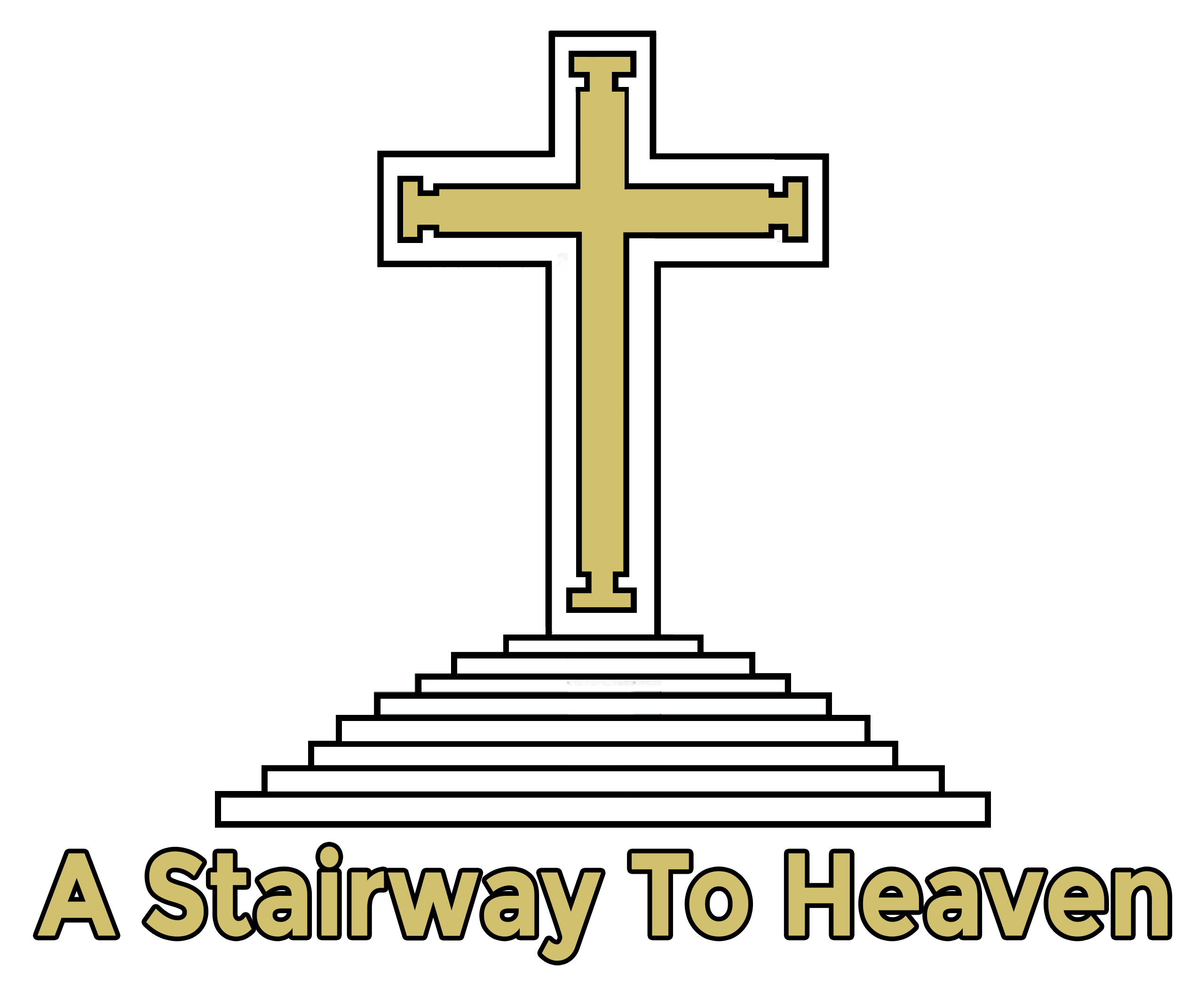 Stairway to Heaven Cross Hoodie — Christian Faith Prayer Sweatshirt product thumbnail image Stairway to Heaven Cross Hoodie — Christian Faith Prayer Sweatshirt product thumbnail image