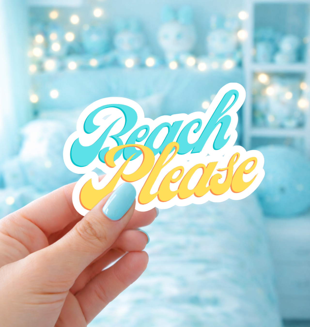 Beach Please Sticker product thumbnail image