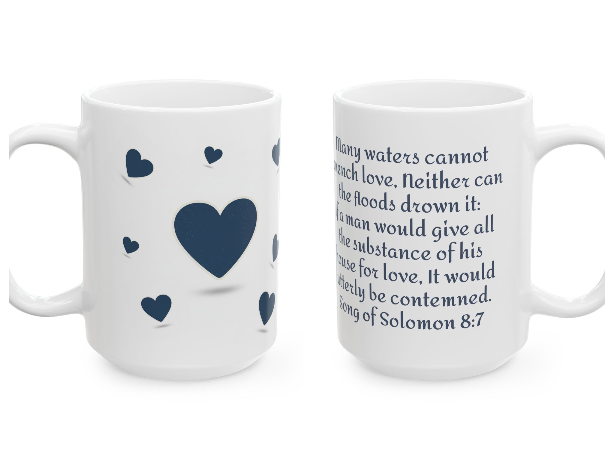 Blue Hearts Ceramic Valentine's Day Mug product thumbnail image