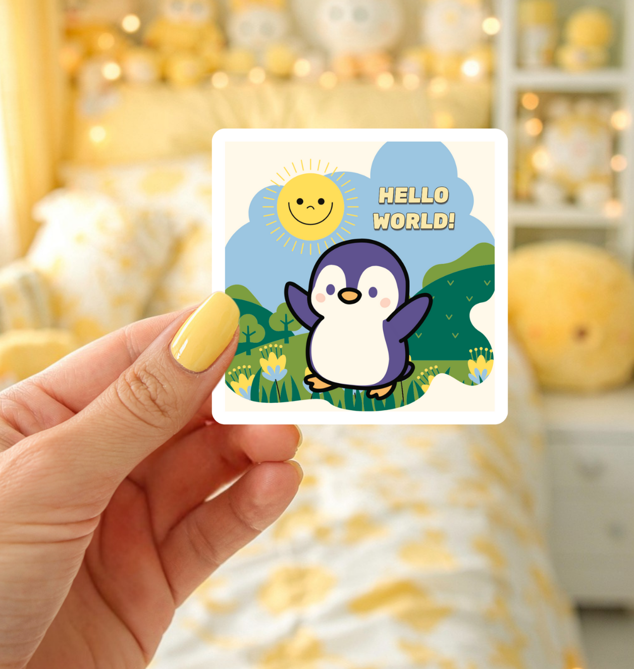 Hello, World! Penguy Sticker