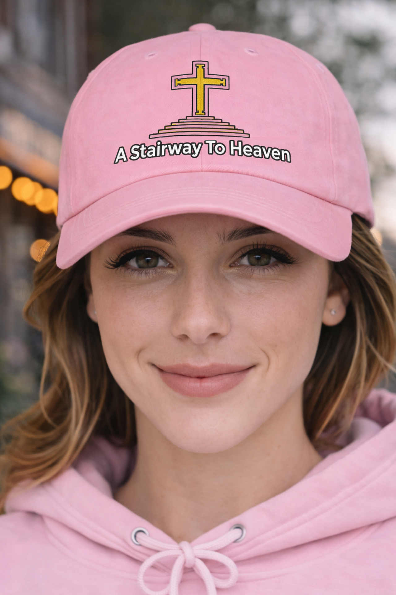 A Stairway To Heaven - Chrisitan Dad Cap product thumbnail image A Stairway To Heaven - Chrisitan Dad Cap product thumbnail image