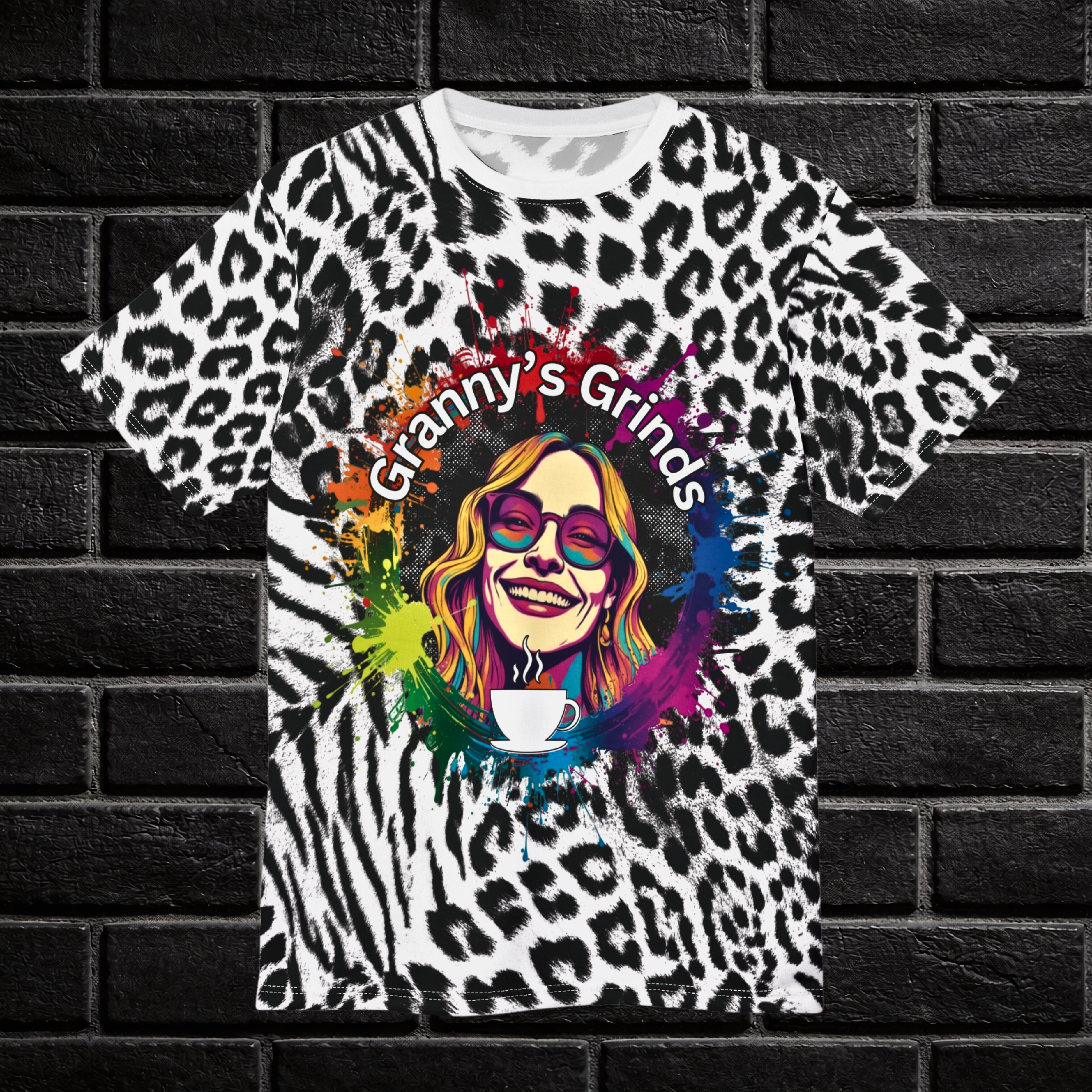 Unisex Cut &amp; Sew Tee (AOP) Wild About Granny