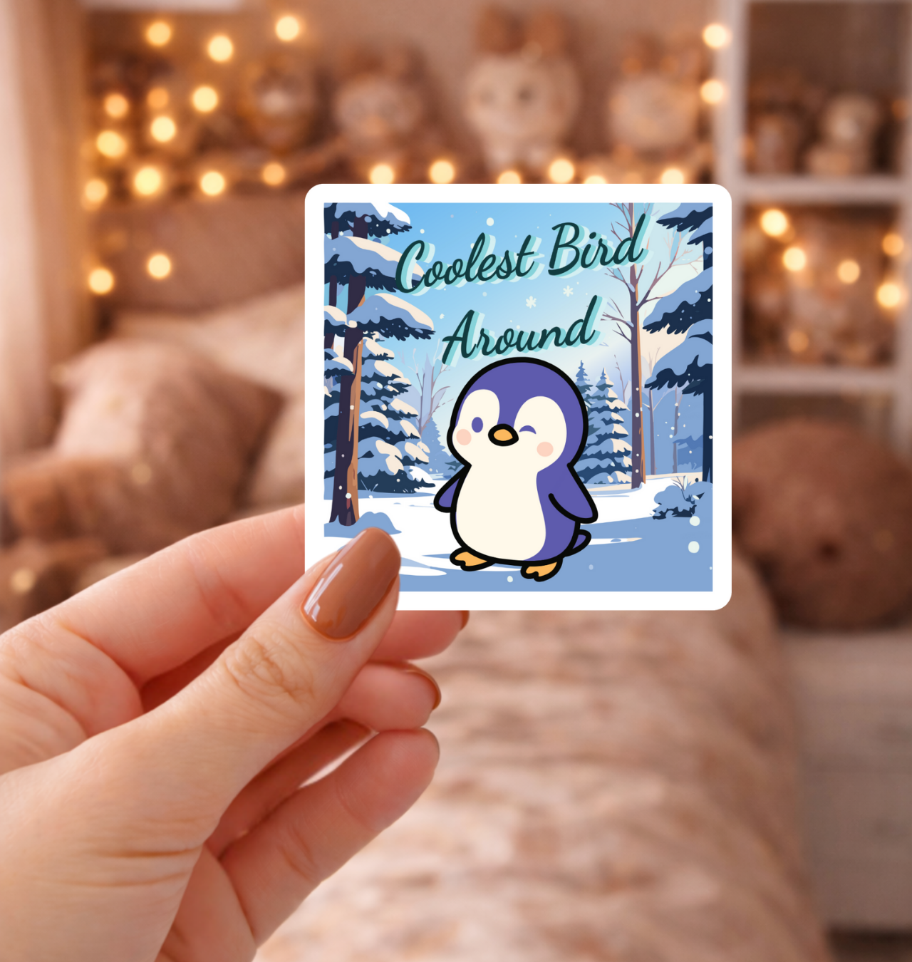 Coolest Bird Around Sticker product thumbnail image Coolest Bird Around Sticker product thumbnail image