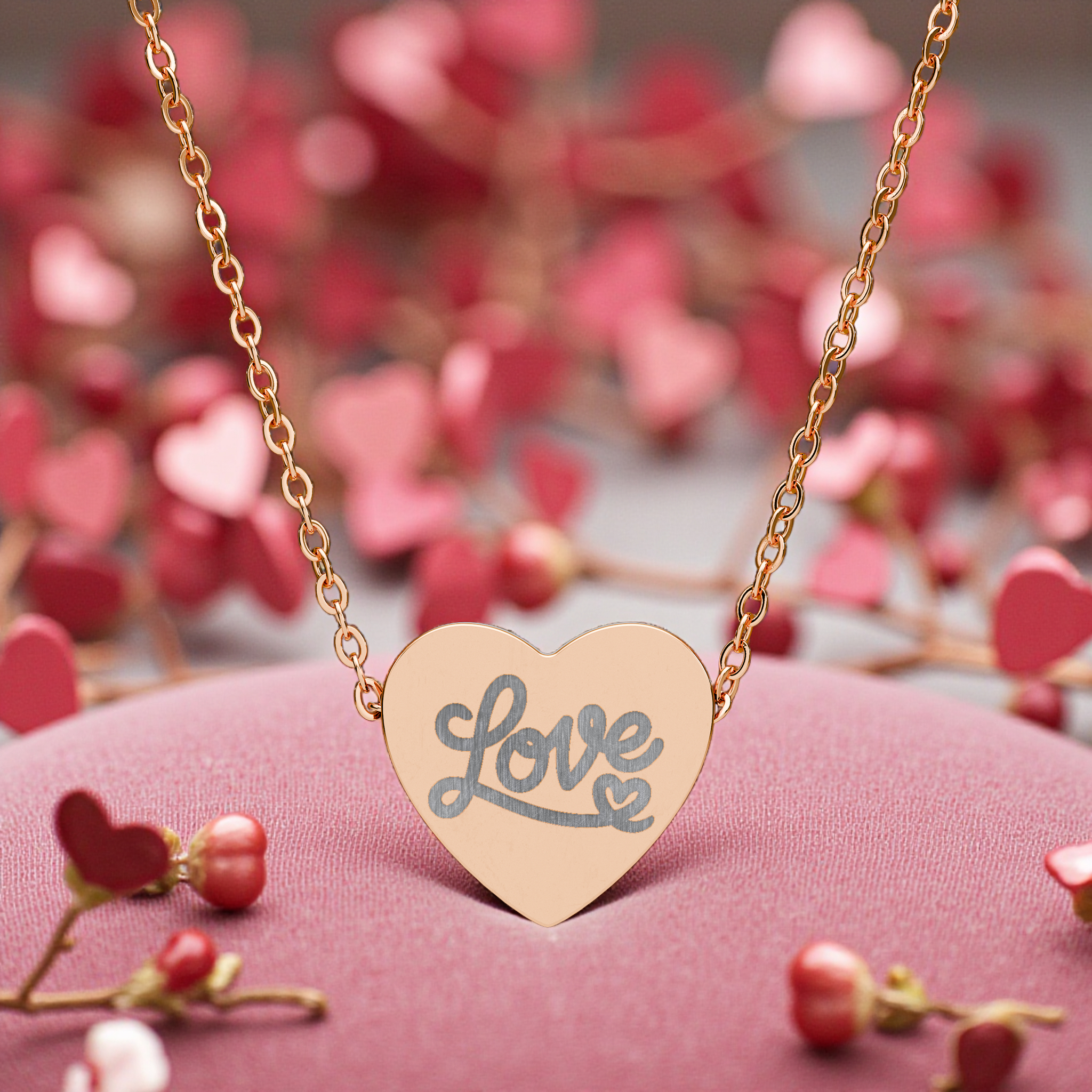 Heart Necklace (Engraving)