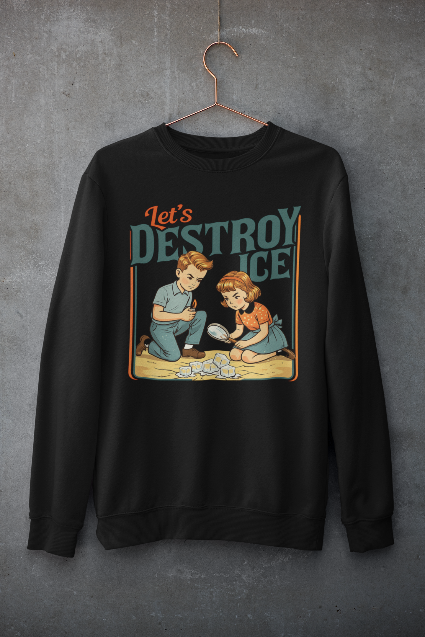 Lets Destroy Ice  Graphic Crewneck sweatshirt product thumbnail image