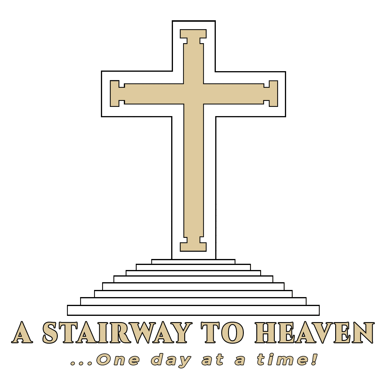 Stairway to Heaven Cross Hoodie — Christian Faith Prayer Sweatshirt product thumbnail image Stairway to Heaven Cross Hoodie — Christian Faith Prayer Sweatshirt product thumbnail image