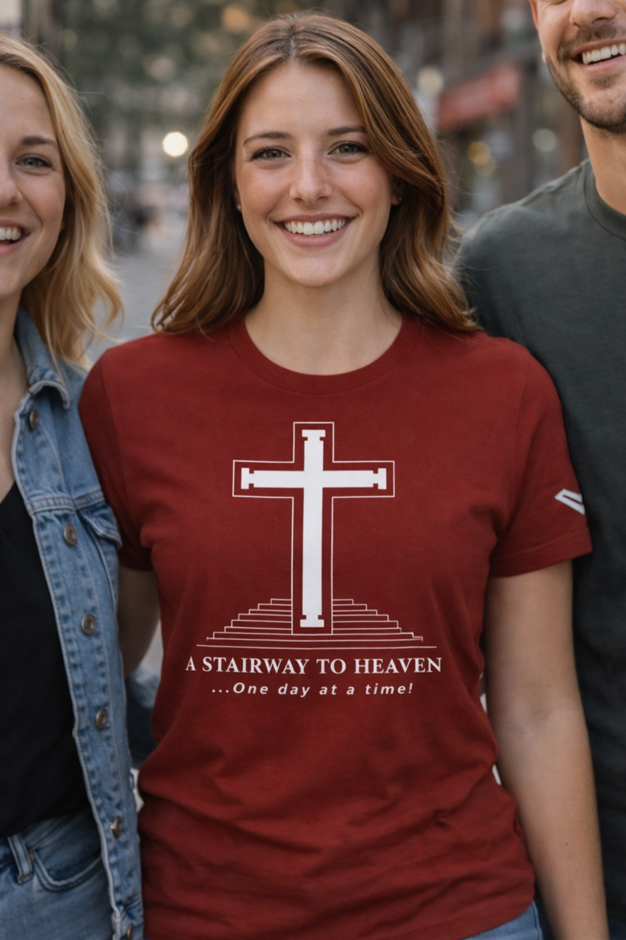 streeT-shirts - A Stairway to Heaven Collection - Inspirational Religious T-Shirt product thumbnail image