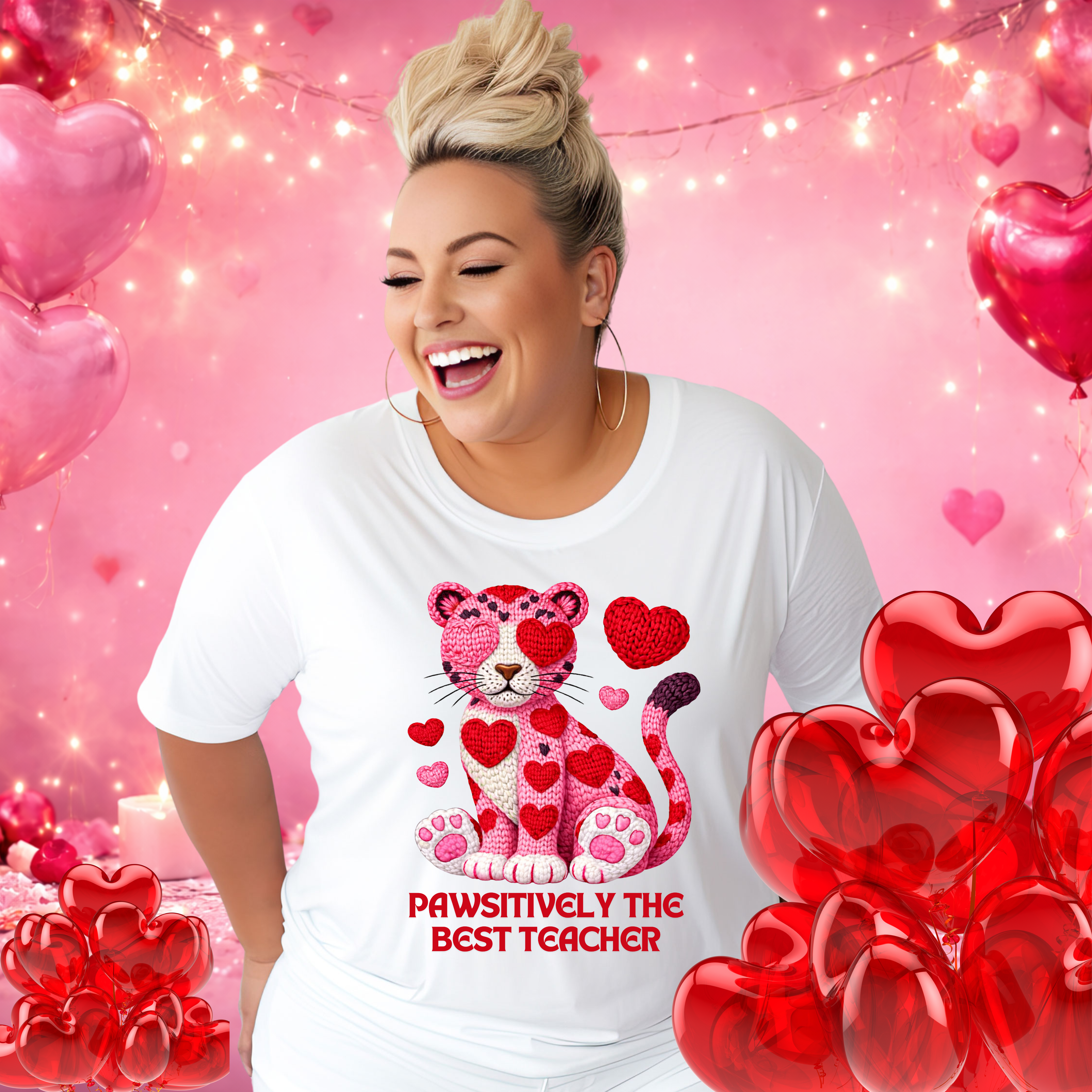 Valentine's 'Pawsitively the Best Teacher' T-Shirt product thumbnail image