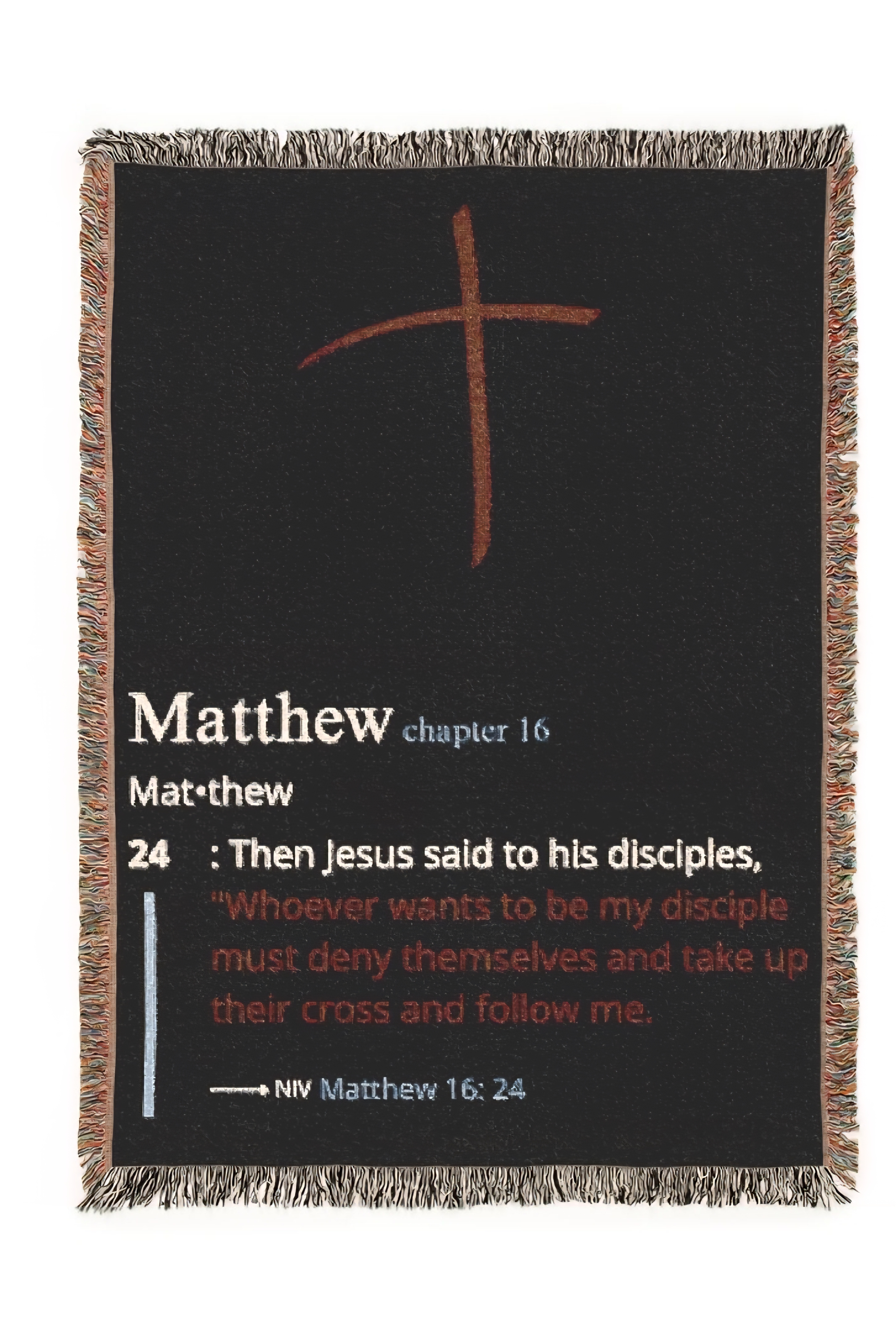 Pick Up Your Cross Blanket