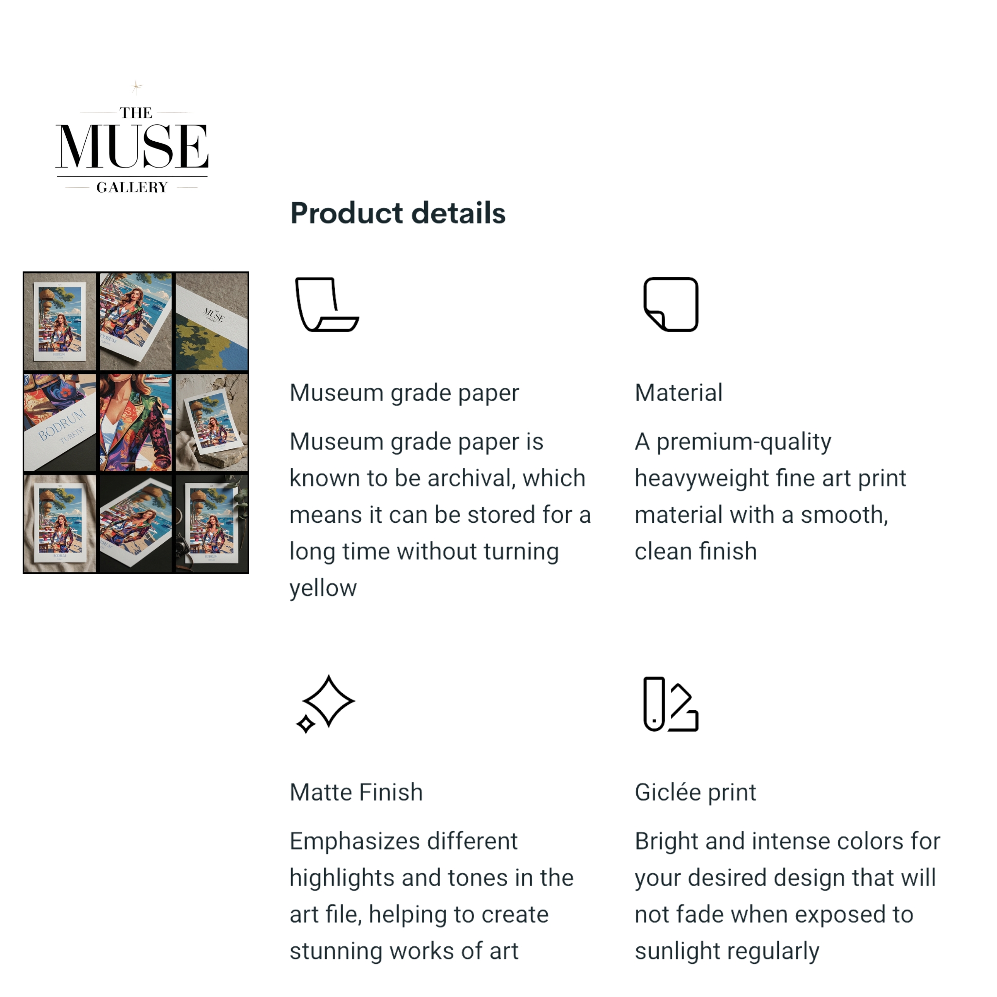 Cosmic Colossus Muse Poster — Goddess in Ancient Colosseum Ruins Art Print product thumbnail image