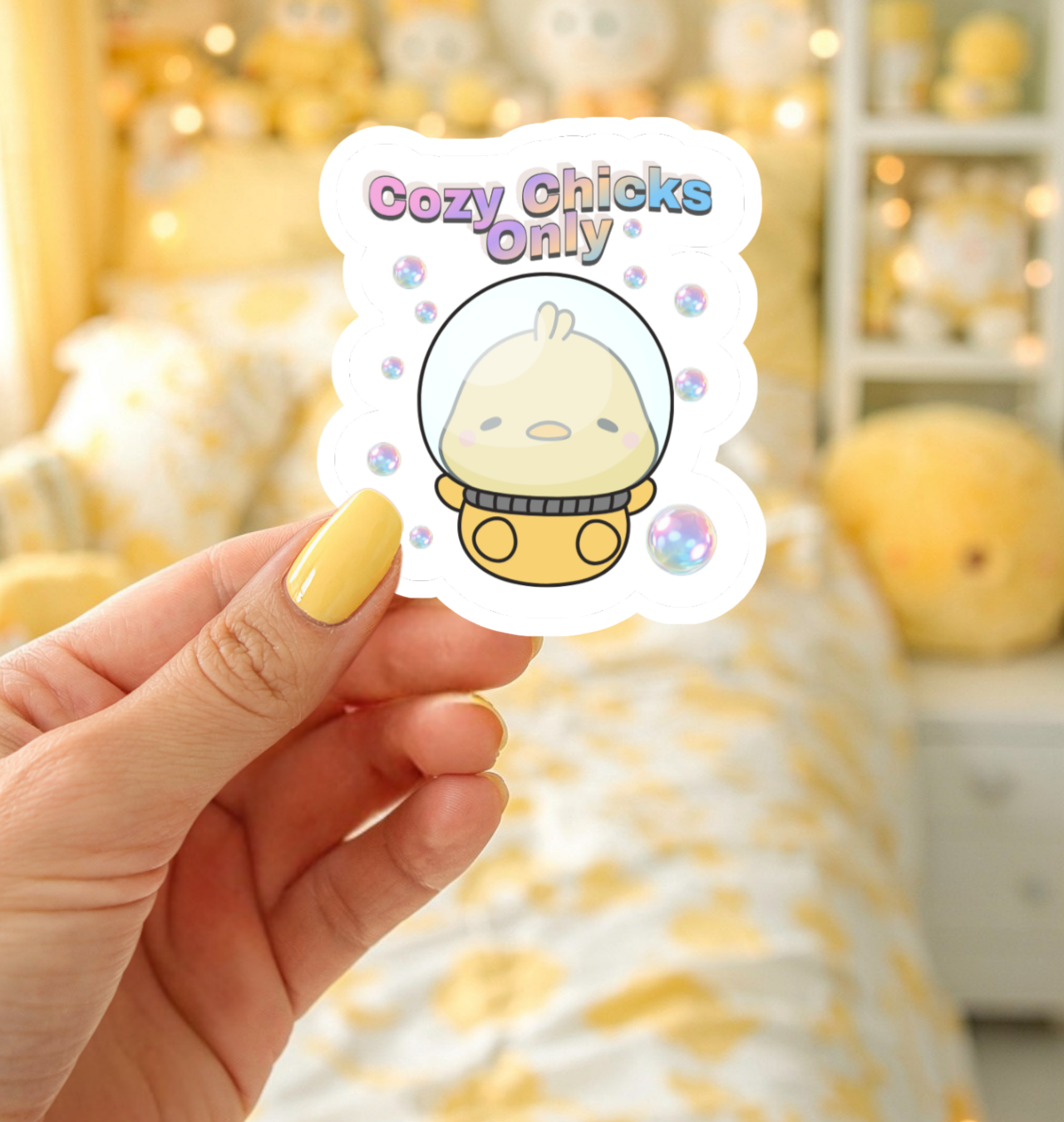 Cozy Chicks Only Sticker product thumbnail image