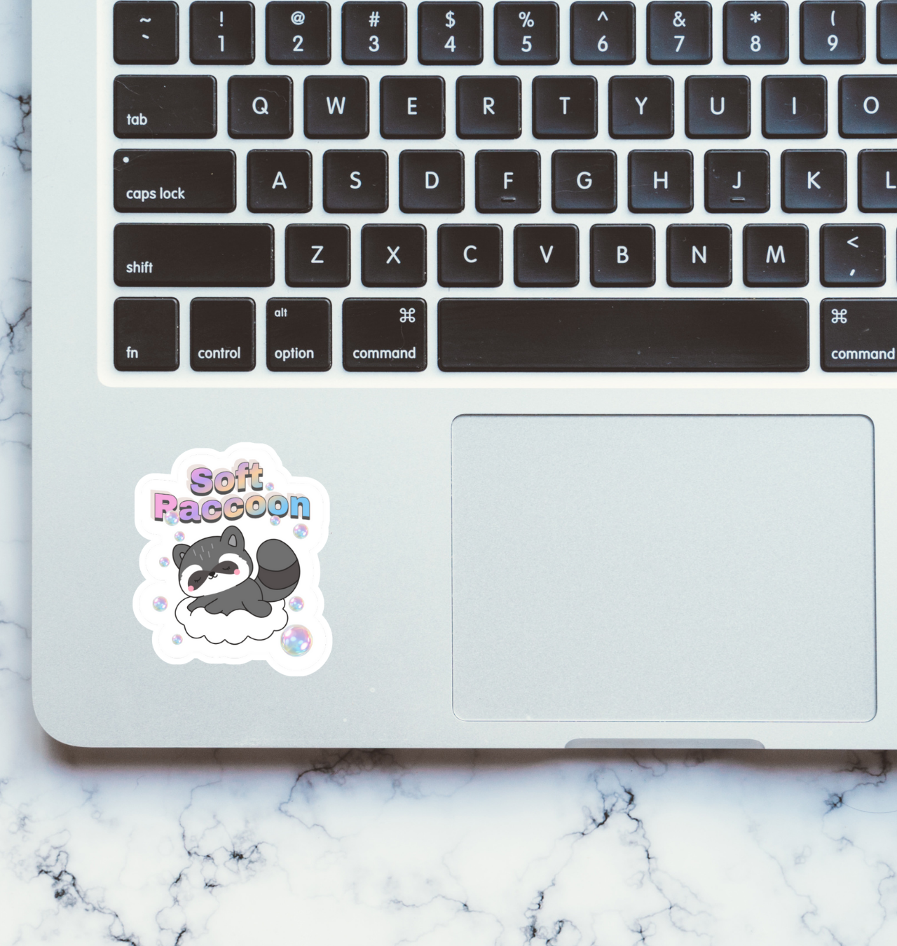 Soft Raccoon Sticker product thumbnail image Soft Raccoon Sticker product thumbnail image