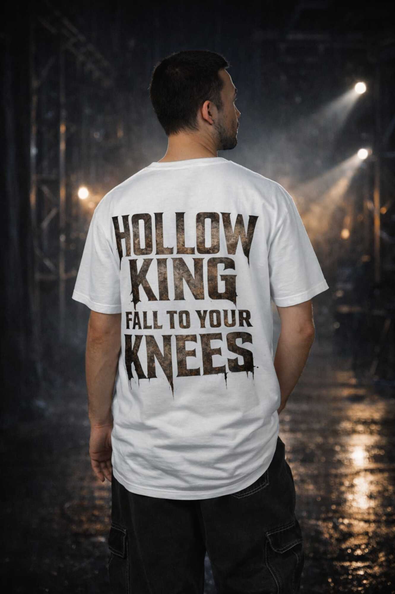 Hollow King Fall To Your Knees T-Shirt | Band/Metal Typography