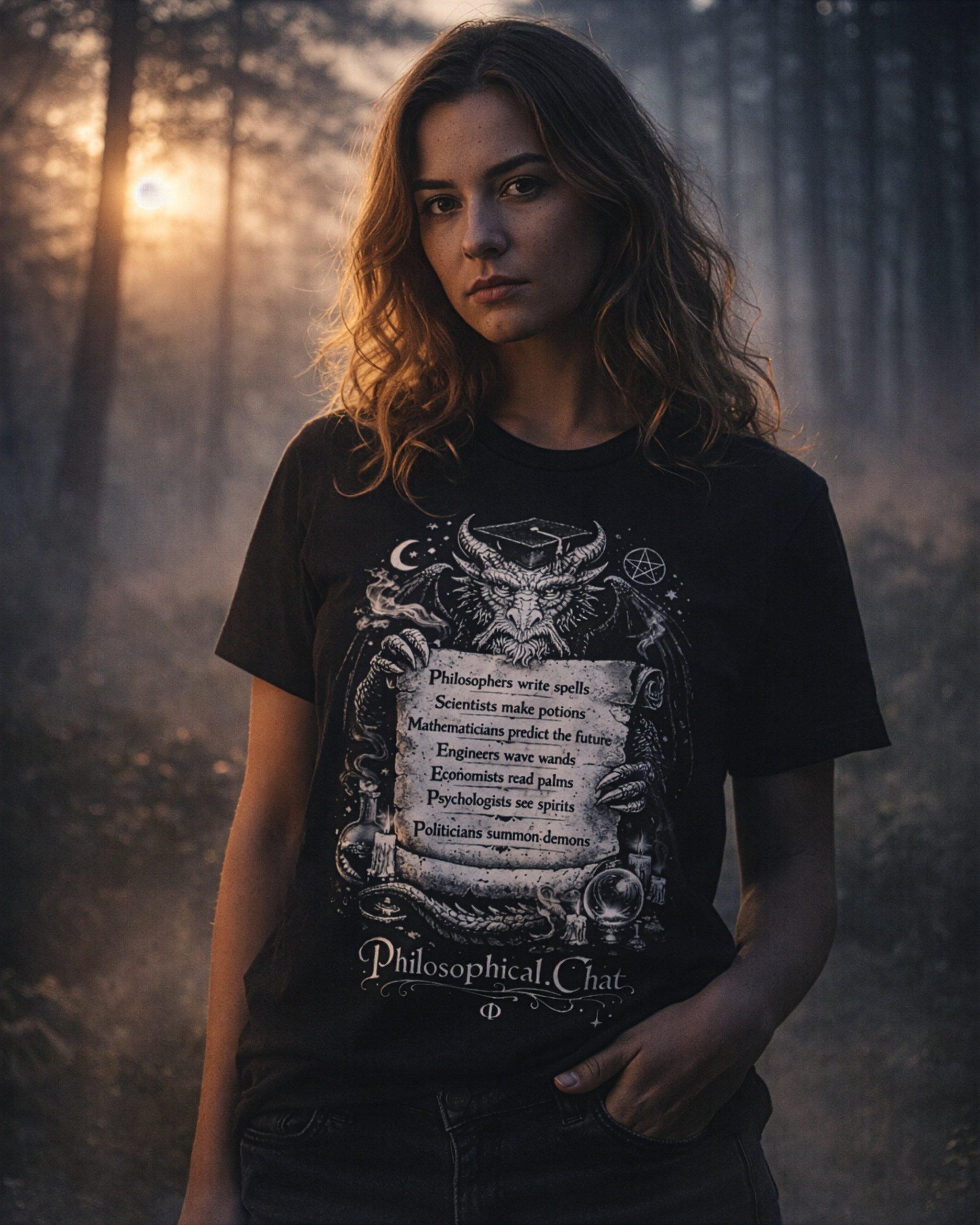 Philosophical Dragon, US Stock - Unisex T‑Shirt product thumbnail image Philosophical Dragon, US Stock - Unisex T‑Shirt product thumbnail image