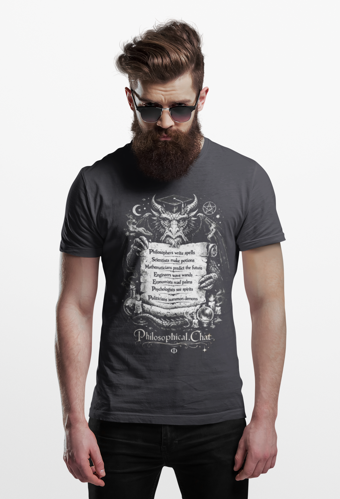 Philosophical Dragon, US Stock - Unisex T‑Shirt product thumbnail image Philosophical Dragon, US Stock - Unisex T‑Shirt product thumbnail image