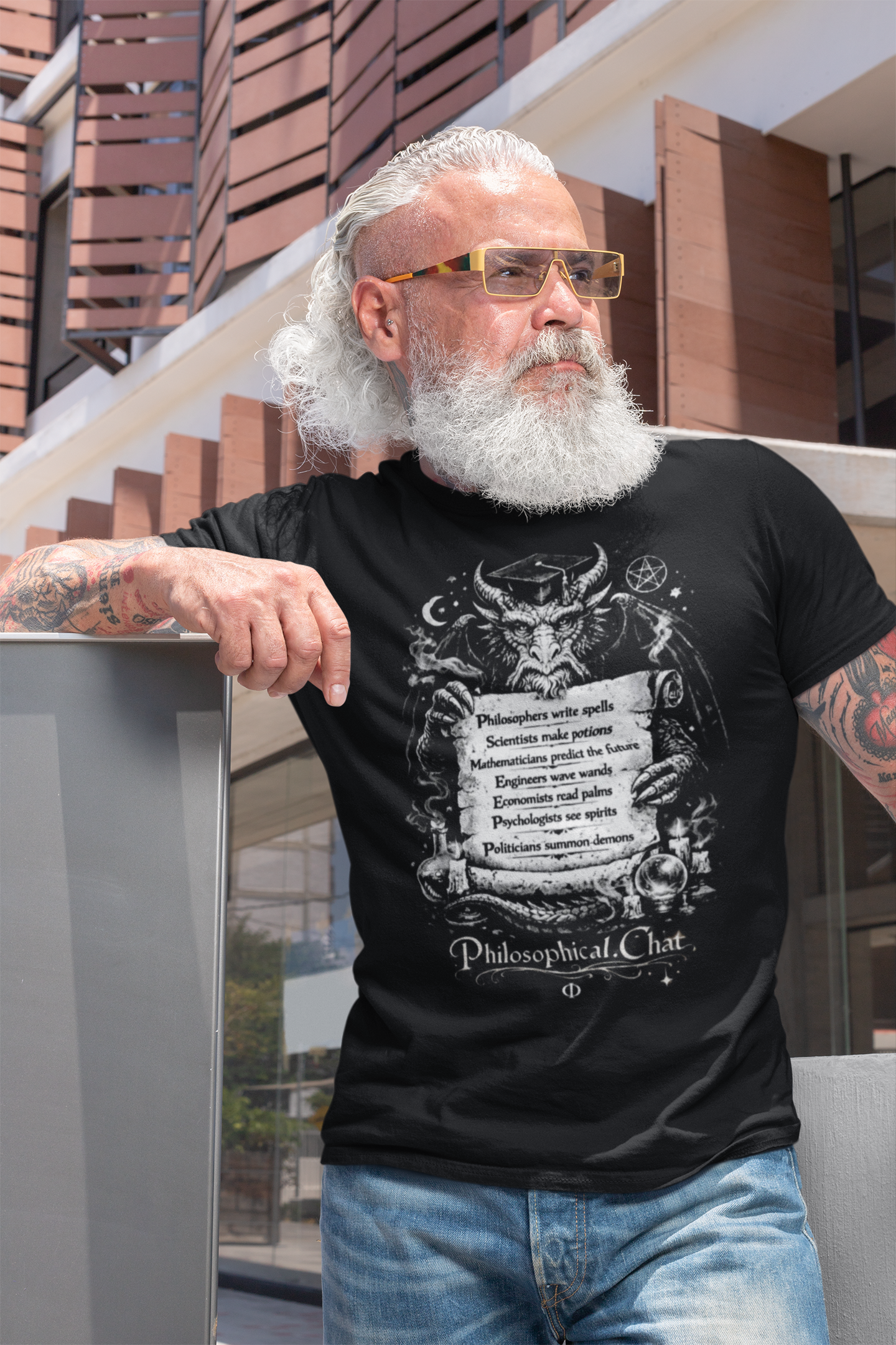 Philosophical Dragon, US Stock - Unisex T‑Shirt product thumbnail image