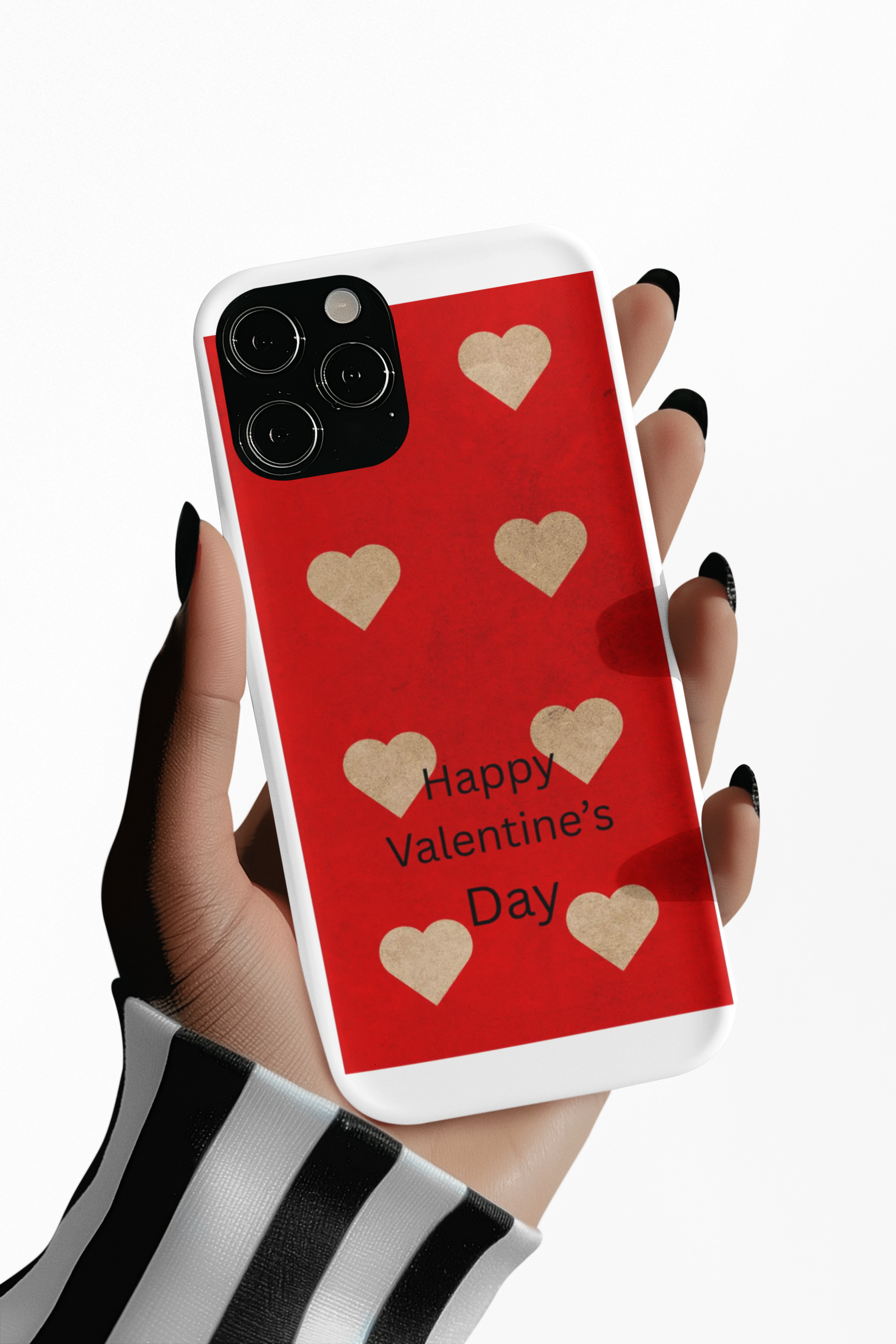 Valentine's Hearts Phone Case — Red 'Happy Valentine's Day' Protective Case product thumbnail image Valentine's Hearts Phone Case — Red 'Happy Valentine's Day' Protective Case product thumbnail image