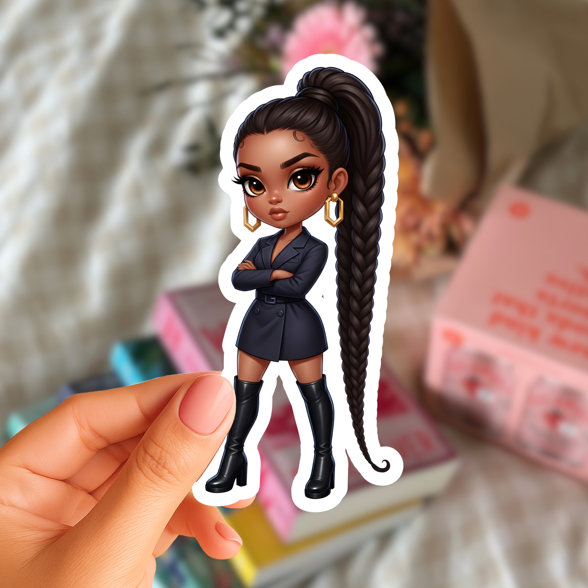 Cute OOTD Doll Sticker Sheet — Fashion Planner Stickers for Journals &amp; Laptops product thumbnail image