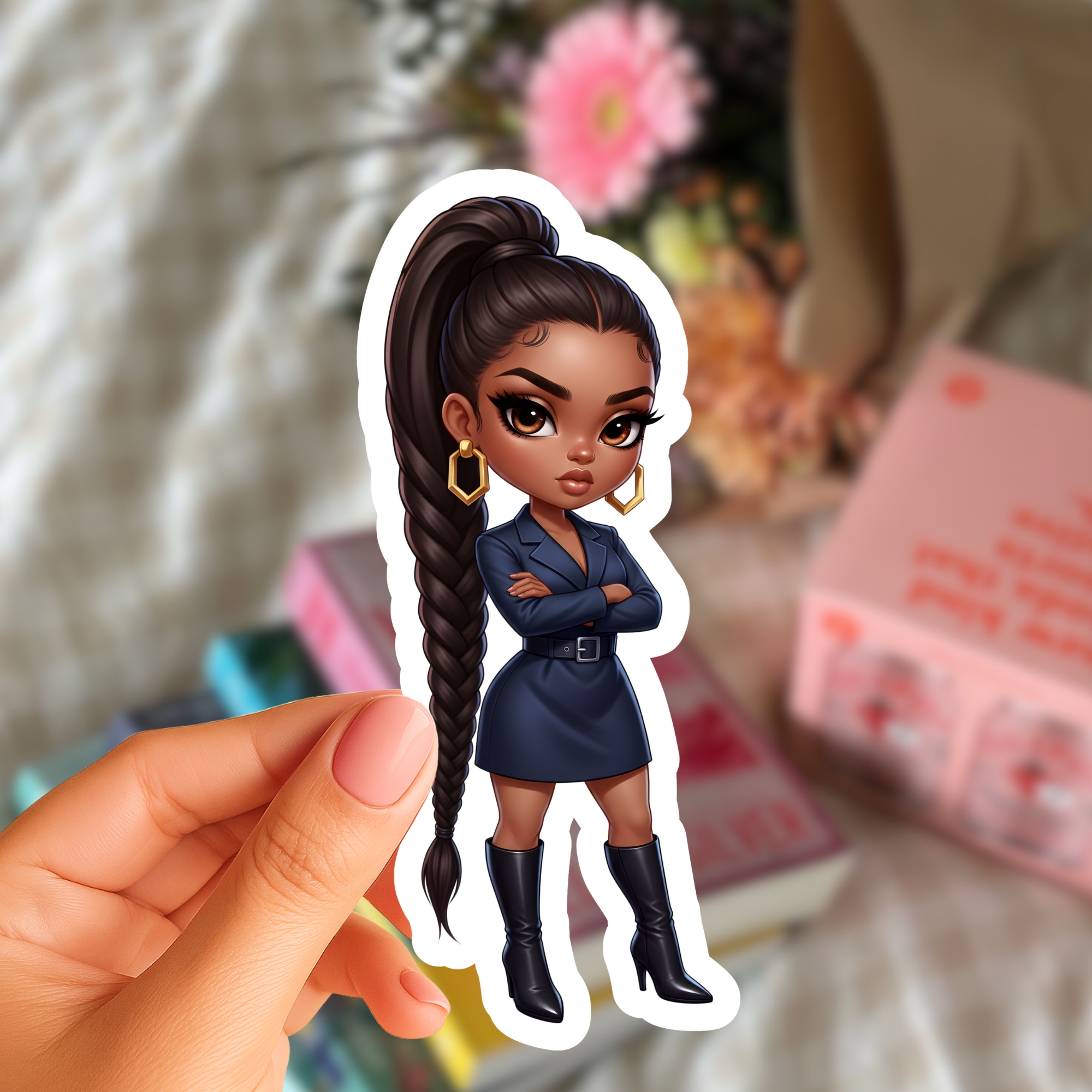 Cute OOTD Doll Sticker Sheet — Fashion Planner Stickers for Journals &amp; Laptops product thumbnail image