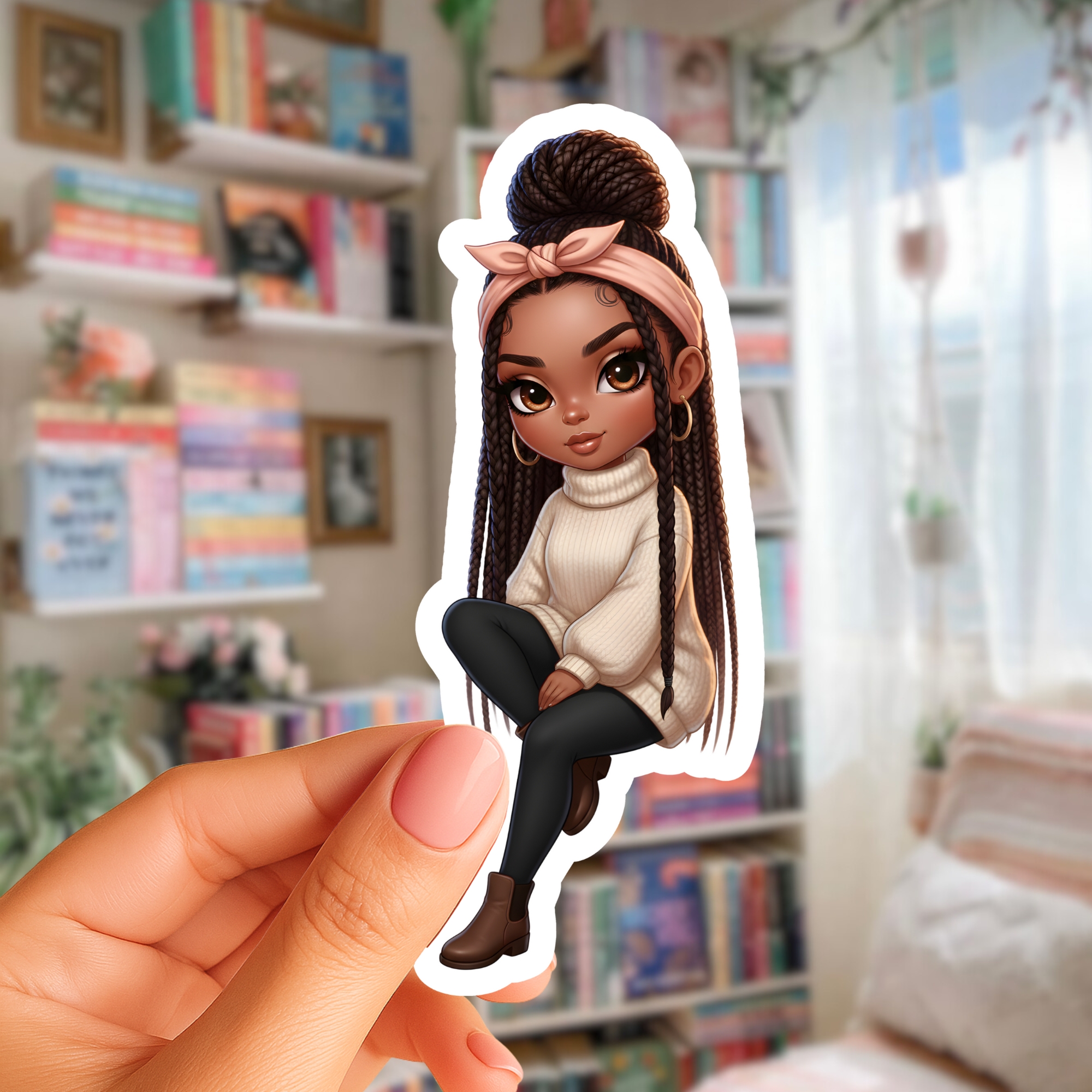 Cute OOTD Doll Sticker Sheet — Fashion Planner Stickers for Journals &amp; Laptops product thumbnail image