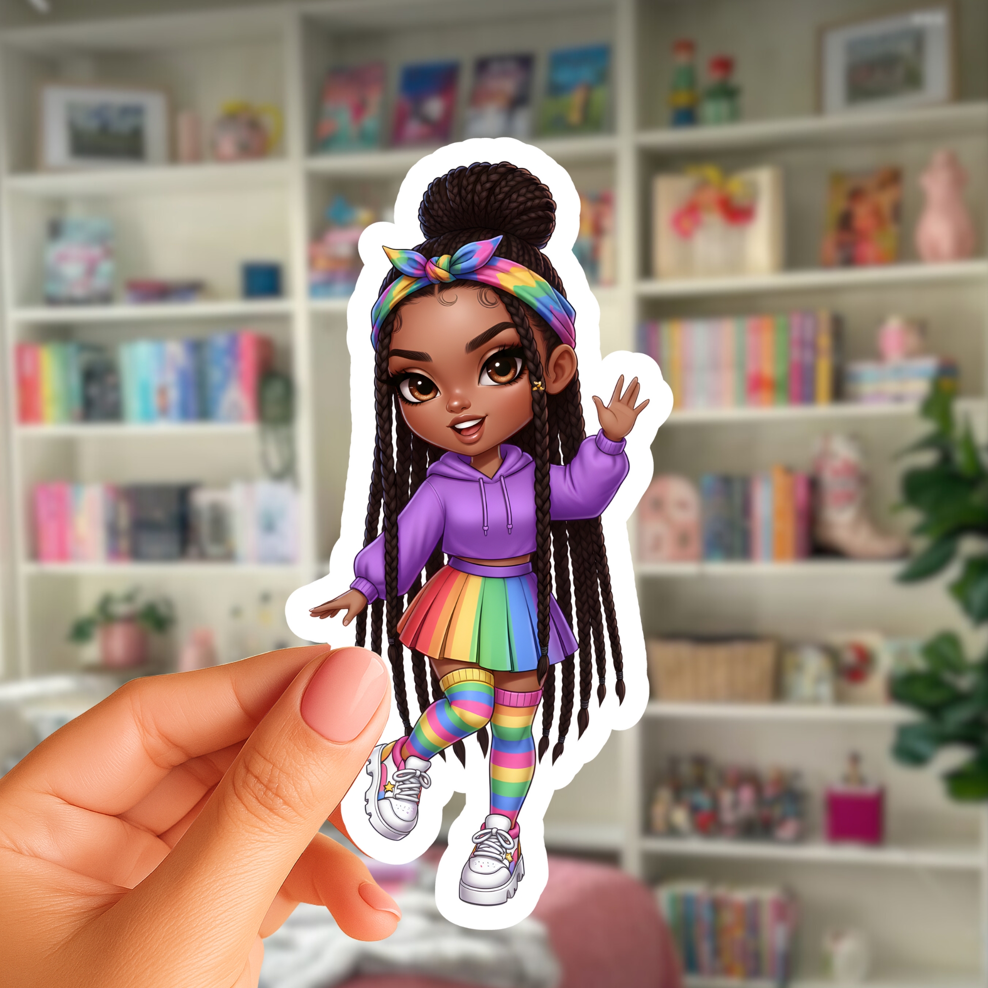 Cute OOTD Doll Sticker Sheet — Fashion Planner Stickers for Journals &amp; Laptops product thumbnail image