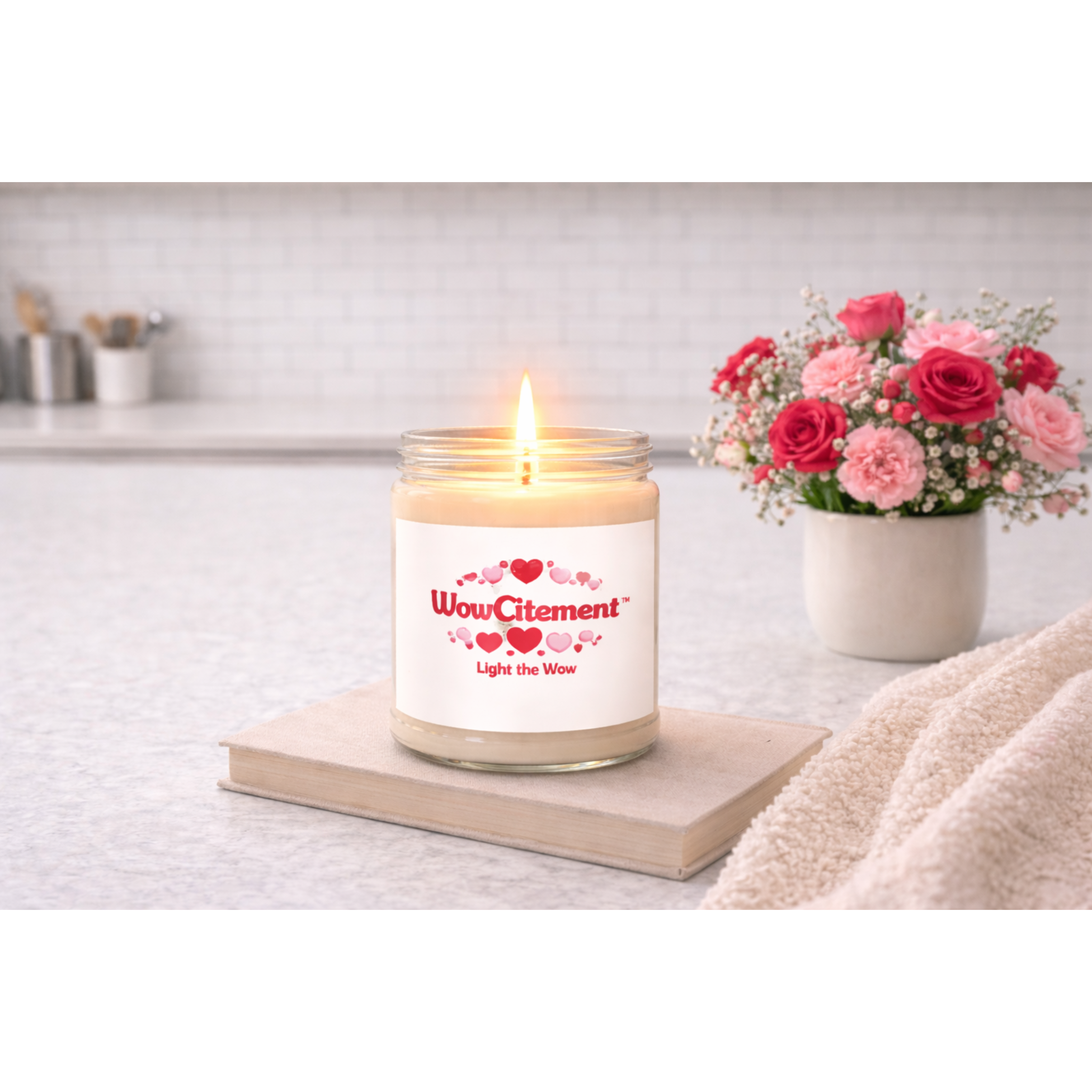 Light the Wow™ – Valentine Scented Candle | Cozy Home Fragrance Gift for Her or Him product thumbnail image