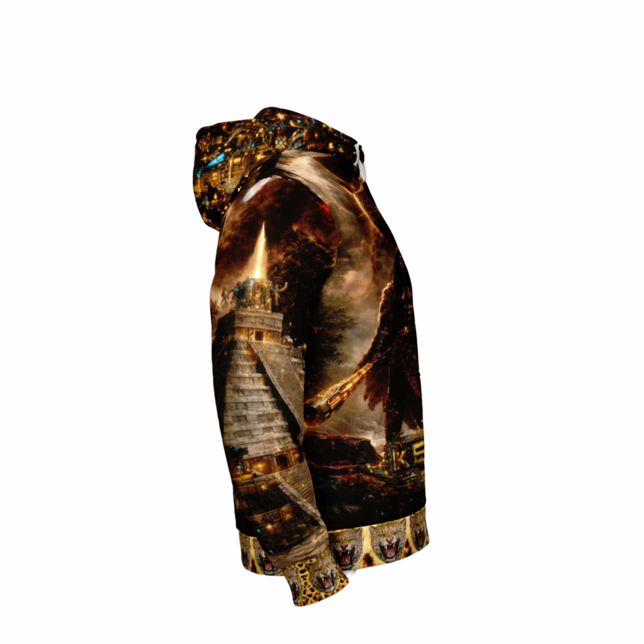 Spirits of the Empire: Jaguar Warrior Men's Hoodie product thumbnail image Spirits of the Empire: Jaguar Warrior Men's Hoodie product thumbnail image