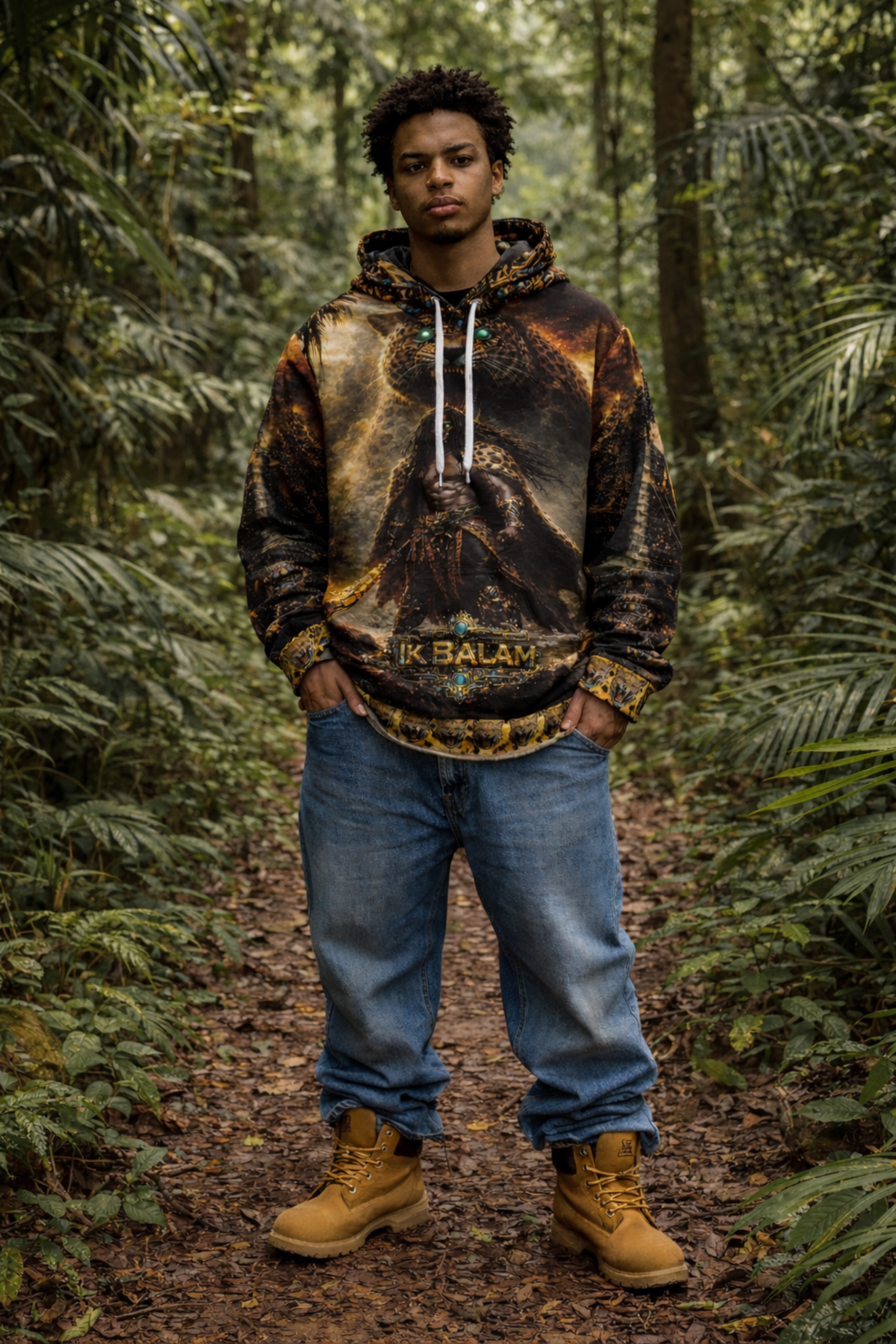 Spirits of the Empire: Jaguar Warrior Men's Hoodie product thumbnail image