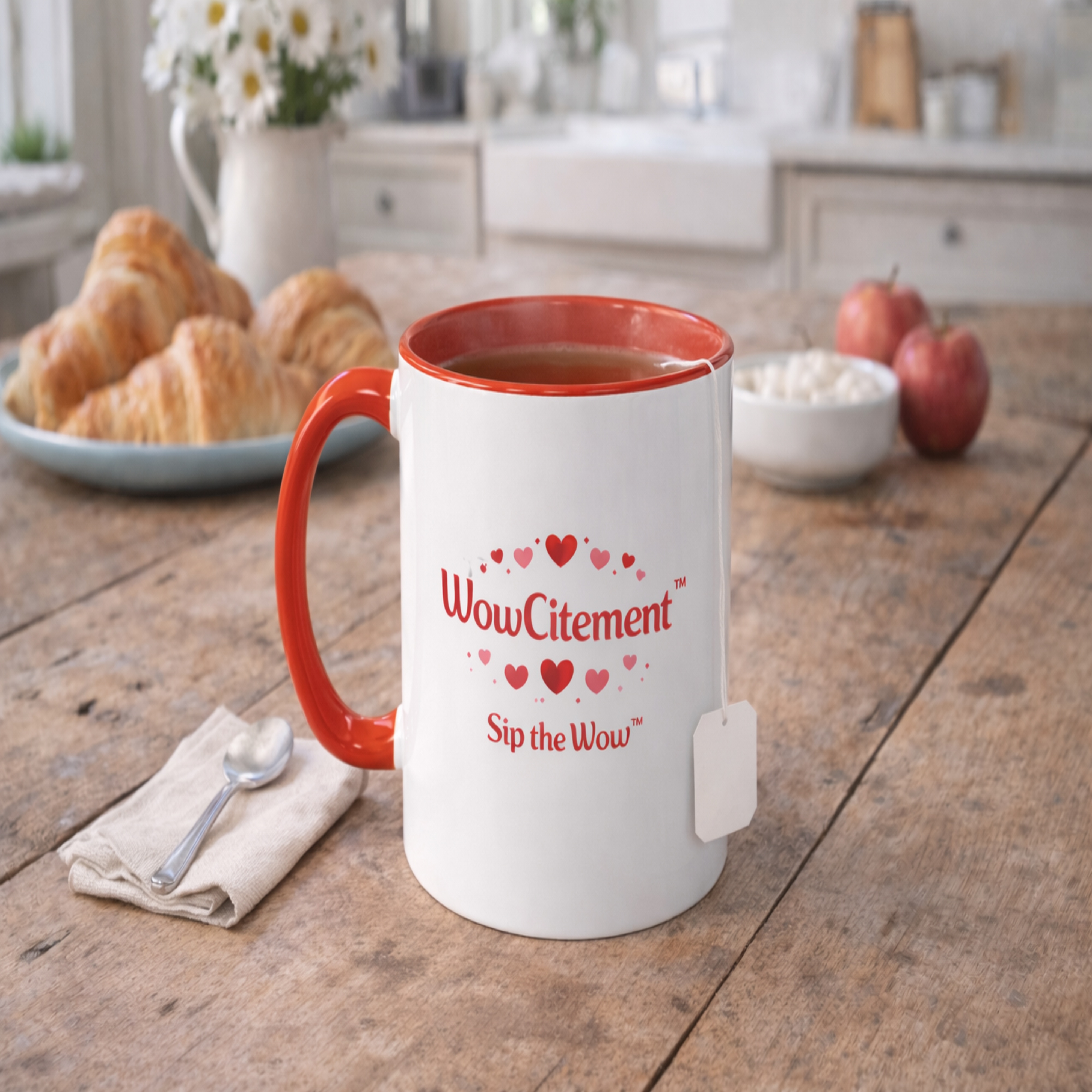 Sip the Wow!™ – Valentine Coffee Cup (11oz) | Cute and Romantic Gift Mug for Her or Him | Dishwasher &amp; Microwave Safe Ceramic Mug product thumbnail image