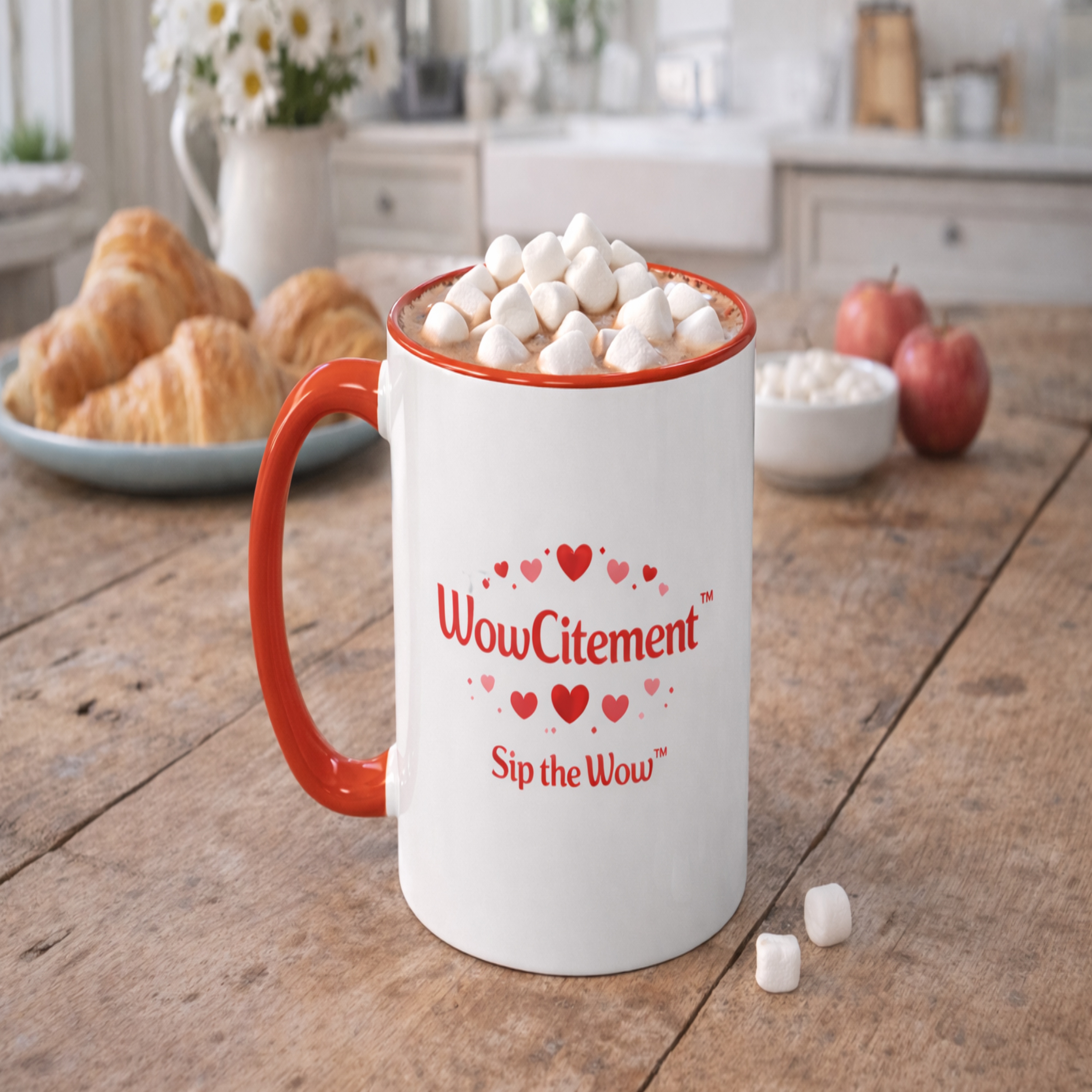 Sip the Wow!™ – Valentine Coffee Cup (11oz) | Cute and Romantic Gift Mug for Her or Him | Dishwasher &amp; Microwave Safe Ceramic Mug product thumbnail image