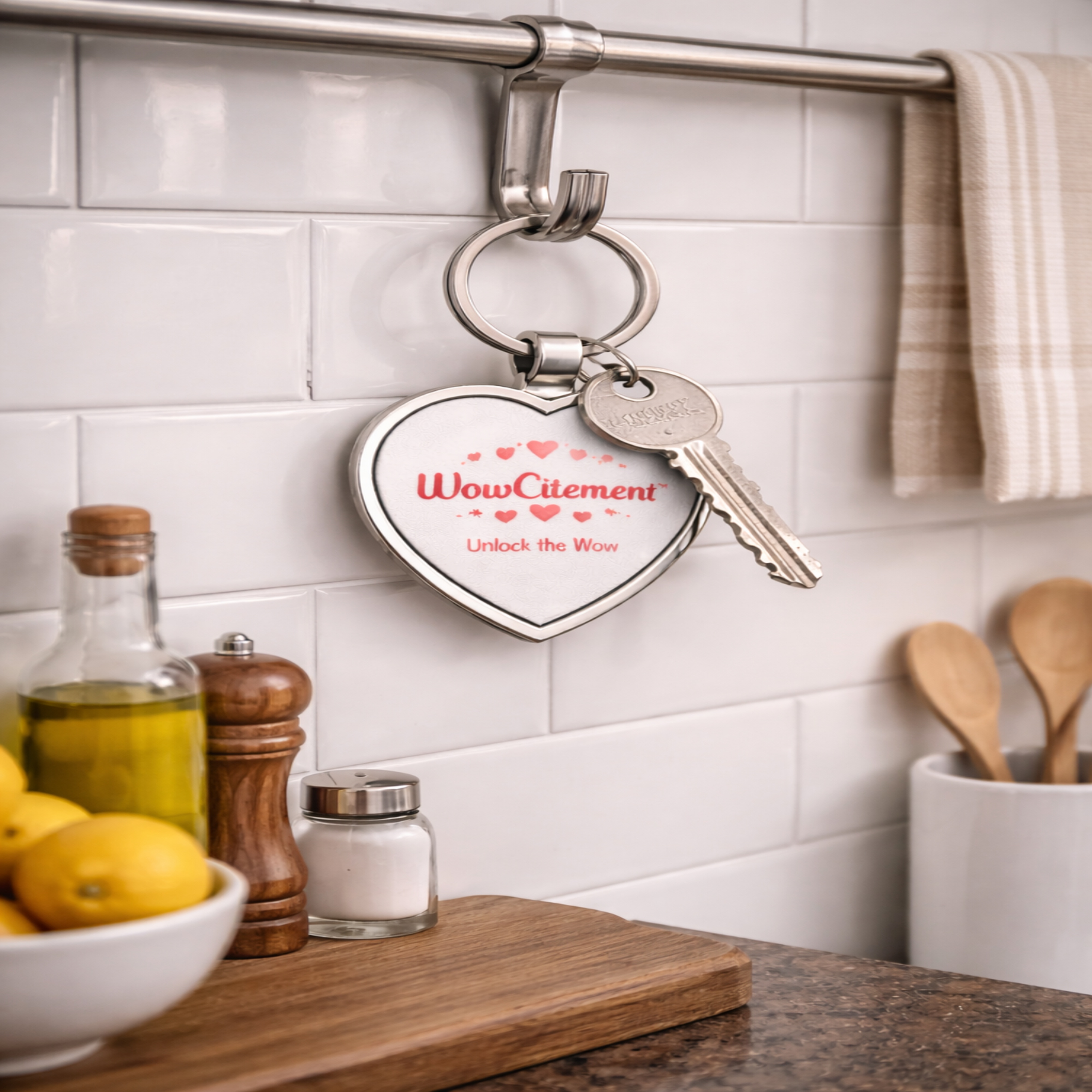 Unlock the Wow™ – Heart Keychain | Romantic Valentine’s Gift for Her or Him Perfect Valentine Accessory for Girlfriend, Boyfriend, or Best Friend product thumbnail image