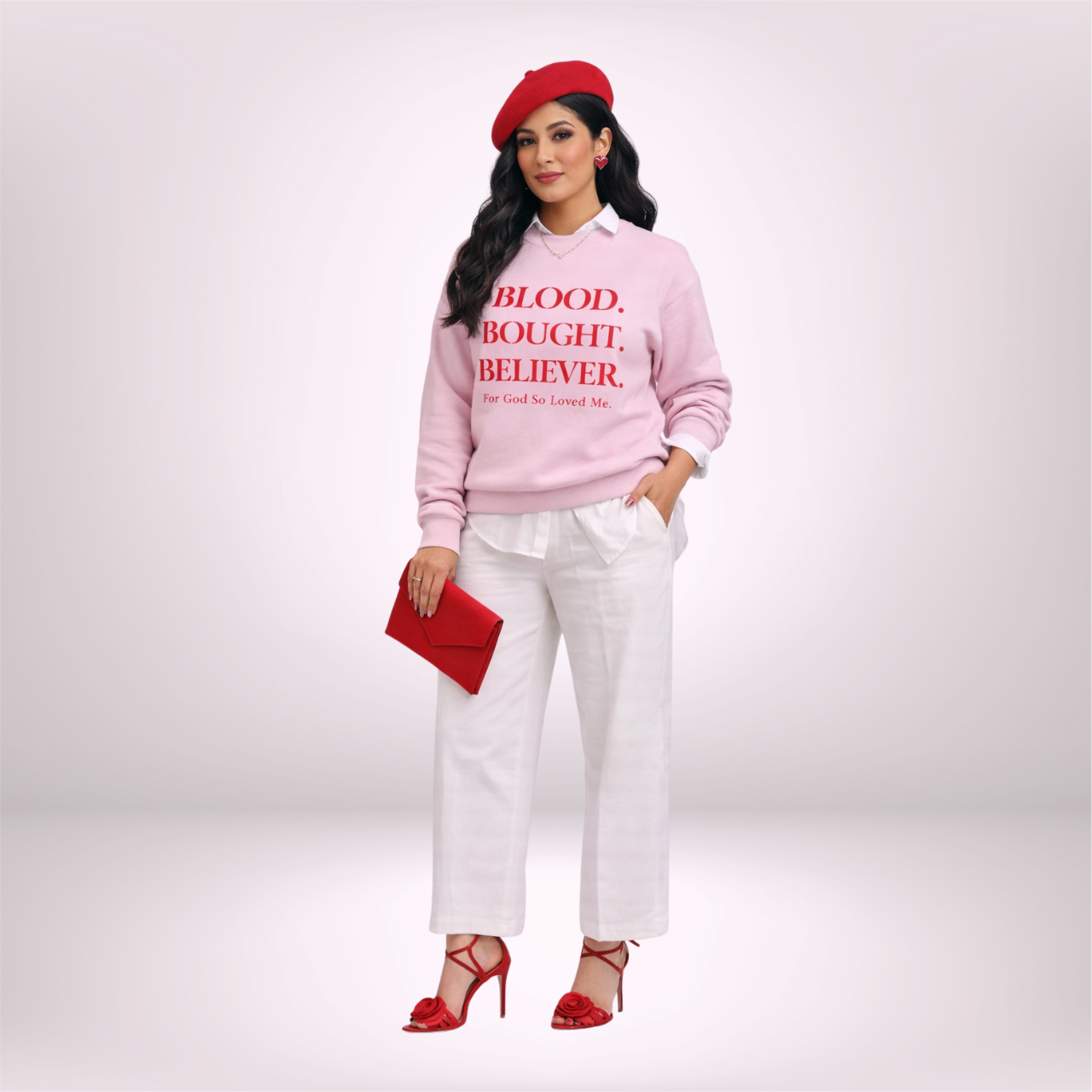 BLOOD. BOUGHT. BELIEVER. — Blush Pink product thumbnail image