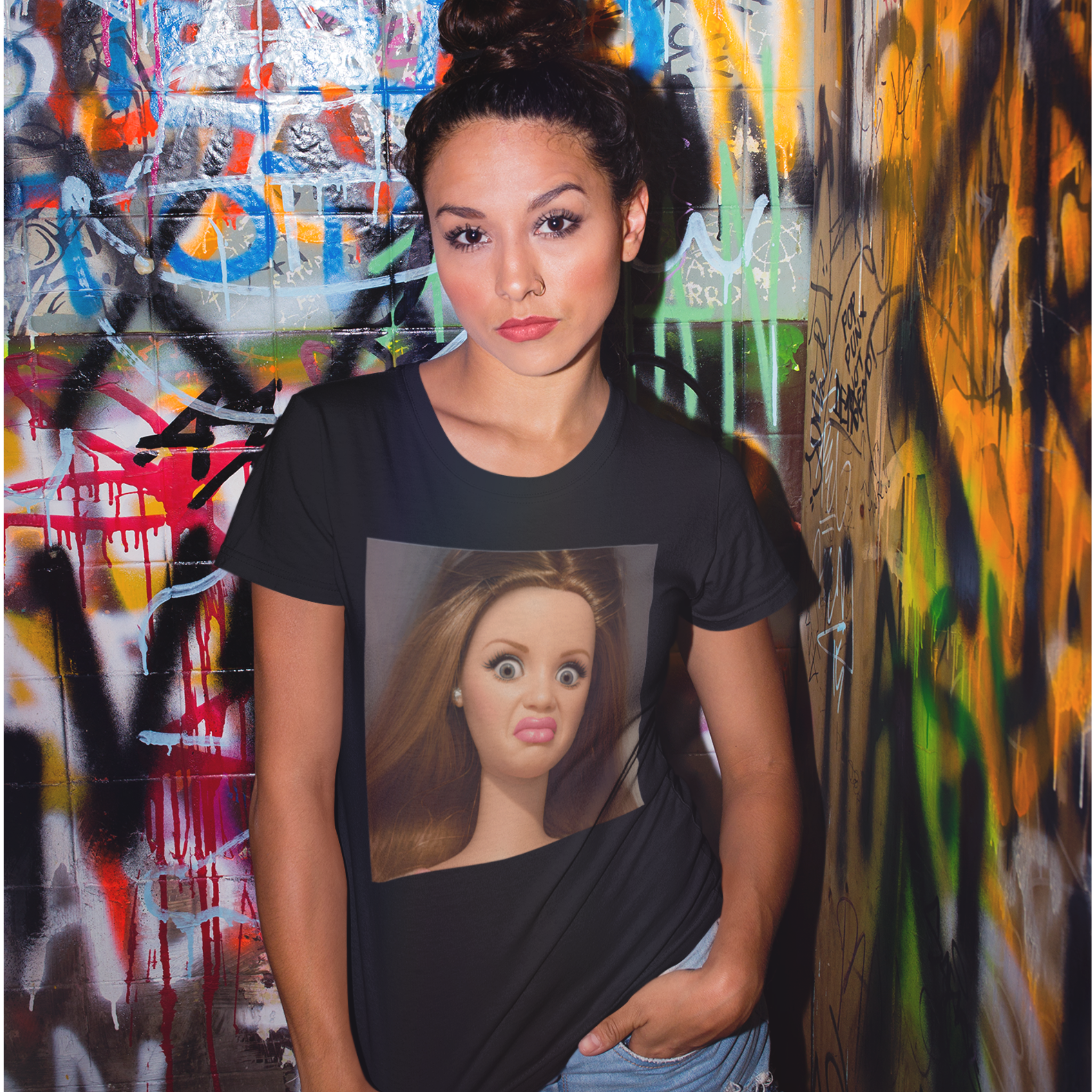 Disgusted Doll Face Meme Tee | Valentine's, Galentine's, Funny Birthday T-Shirt