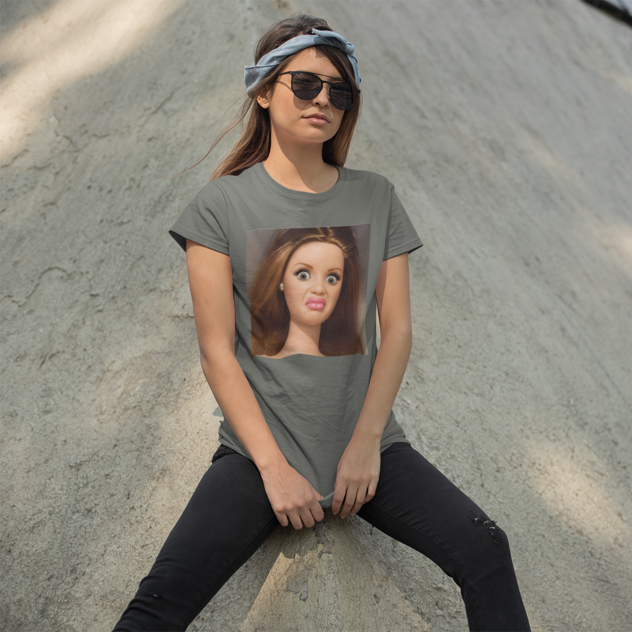 Disgusted Doll Face Meme Tee | Valentine's, Galentine's, Funny Birthday T-Shirt product thumbnail image Disgusted Doll Face Meme Tee | Valentine's, Galentine's, Funny Birthday T-Shirt product thumbnail image