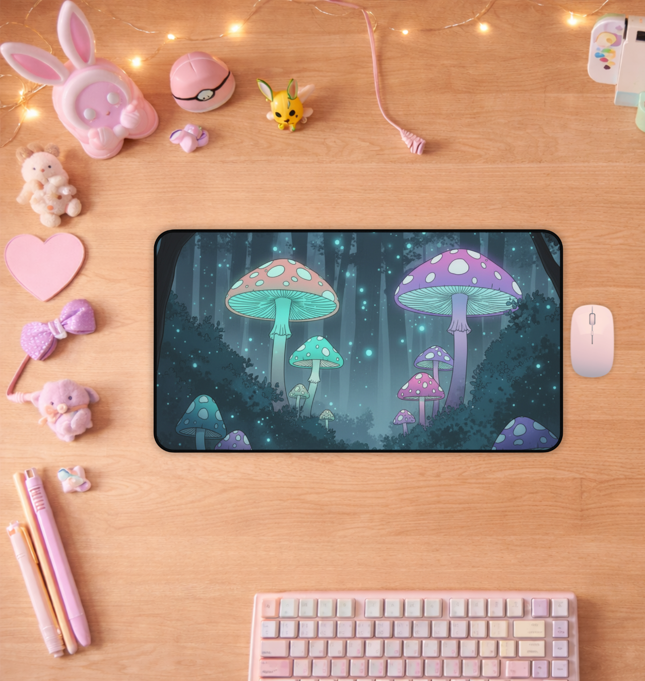 Bioluminescent Grove Desk Mat