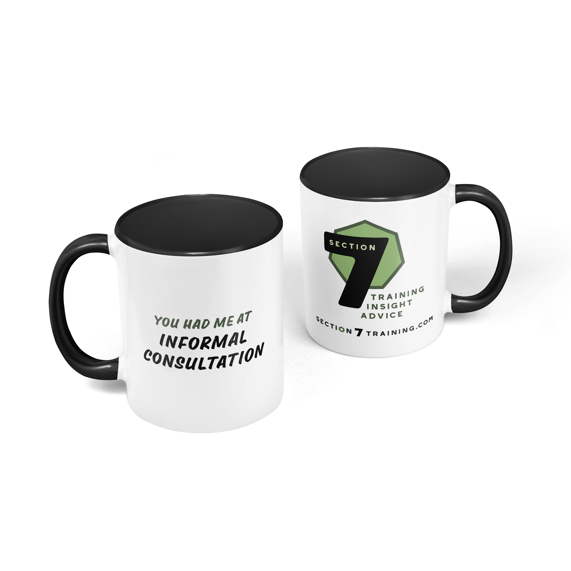Section 7 / You had me at Informal Consultation Coffee Mug with black accents (11oz, 15oz) product thumbnail image